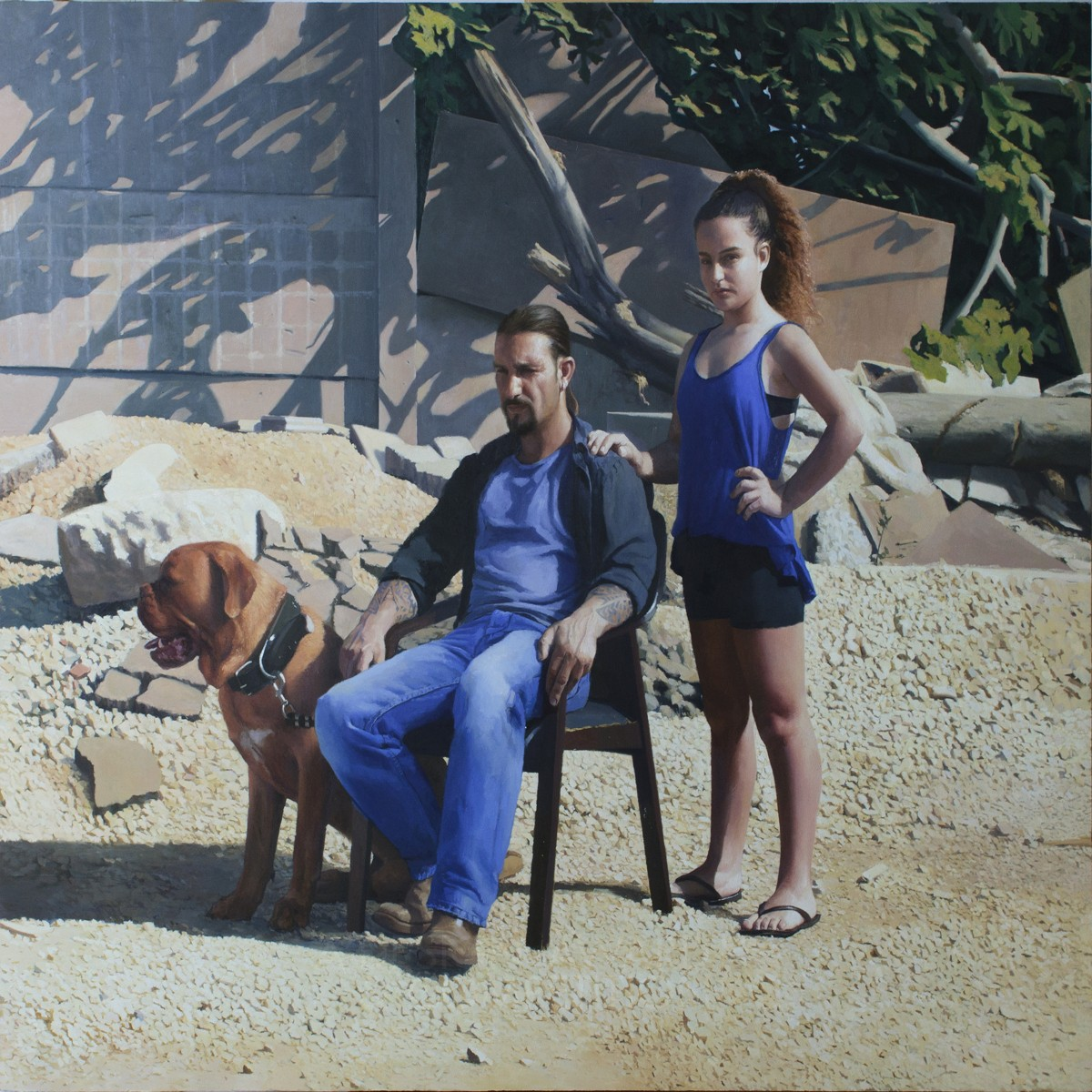 Annabelle and Guy Painting  by Matan Ben Cnaan Golden Fine Arts and Art Installation Design Award Winner 2017 