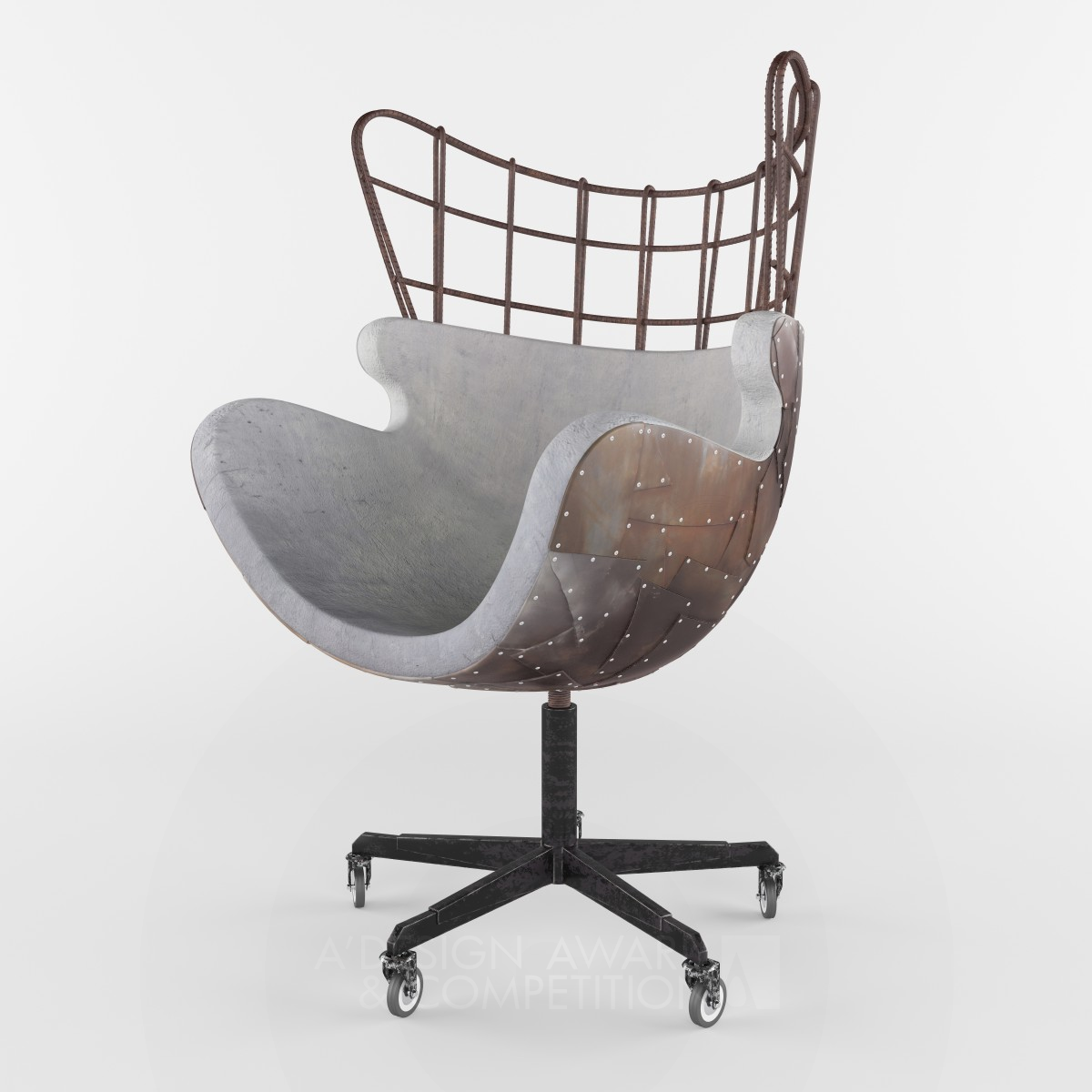 Egg of Concrete Chair by Fatemeh Fooladi and Solmaz Primavera Silver Furniture Design Award Winner 2017 