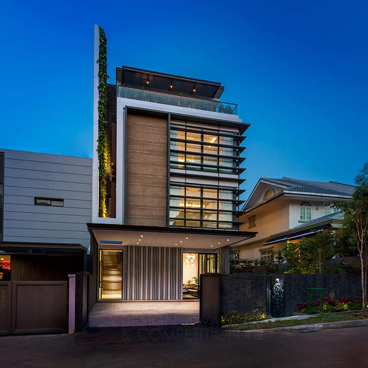 GREEN WALL HOUSE Residential House by CASEY CHUA KAE-SHIN Silver Architecture, Building and Structure Design Award Winner 2017 