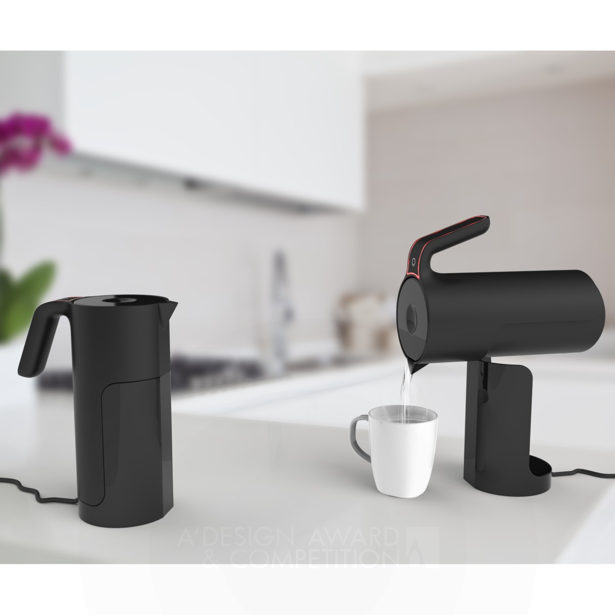 Tilt Inclusive Kettle by Andy Walton Iron Bakeware, Tableware, Drinkware and Cookware Design Award Winner 2017 