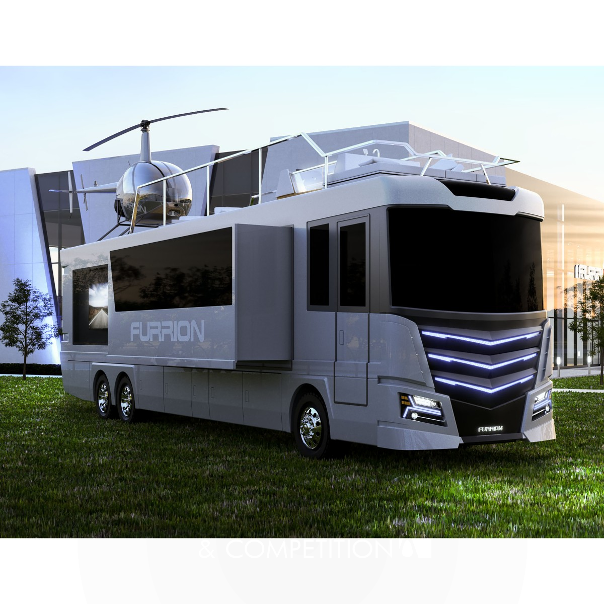 Elysium Recreational Vehicle by Furrion Silver Vehicle, Mobility and Transportation Design Award Winner 2017 