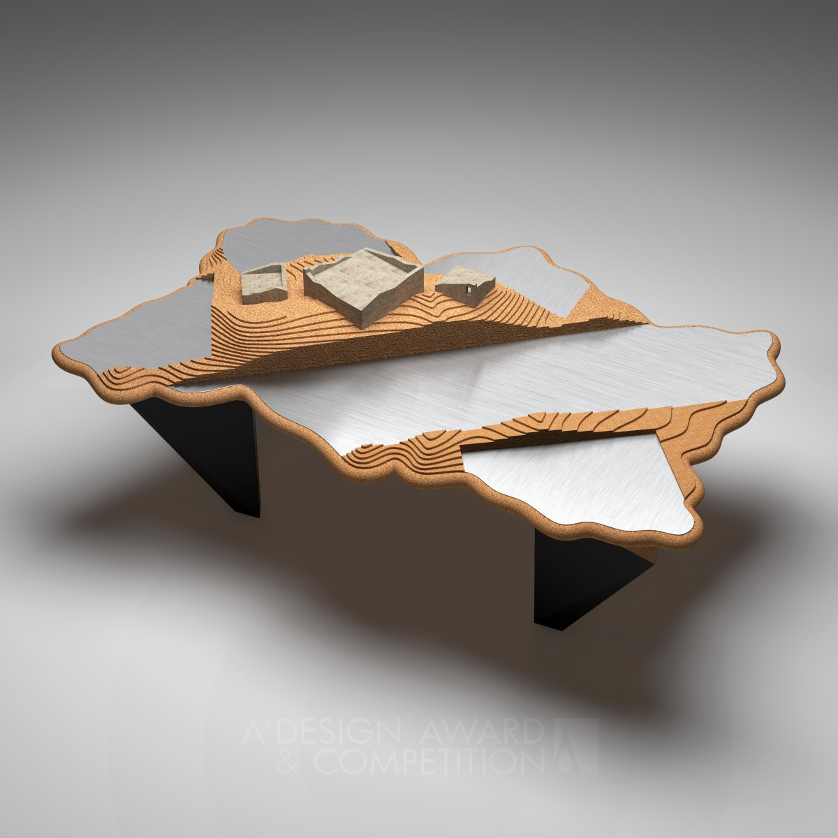 Baan  Tea and Coffee Table by Changheon Lee Bronze Furniture Design Award Winner 2017 