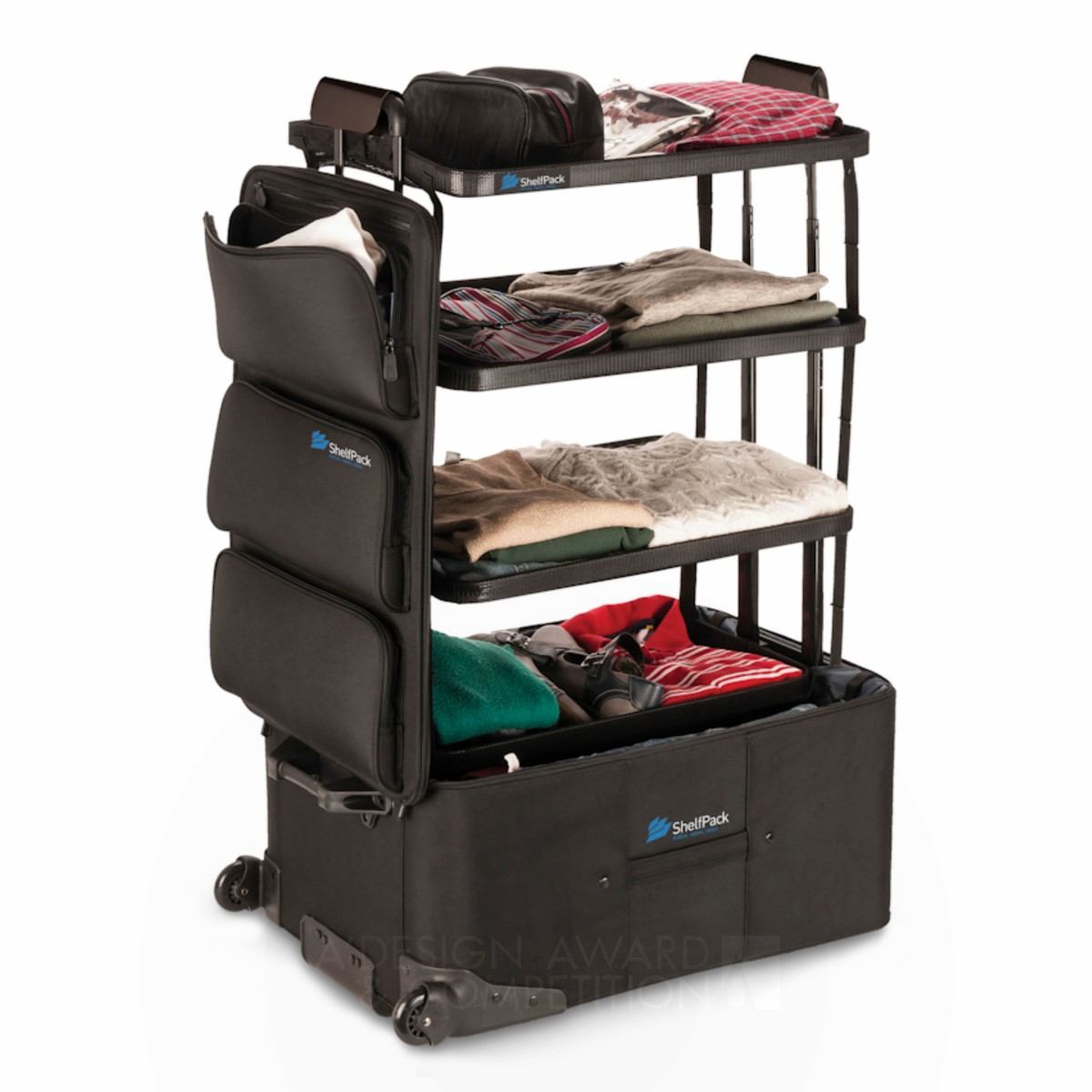 ShelfPack Luggage packing system by Ken McKaba Golden Fashion and Travel Accessories Design Award Winner 2017 