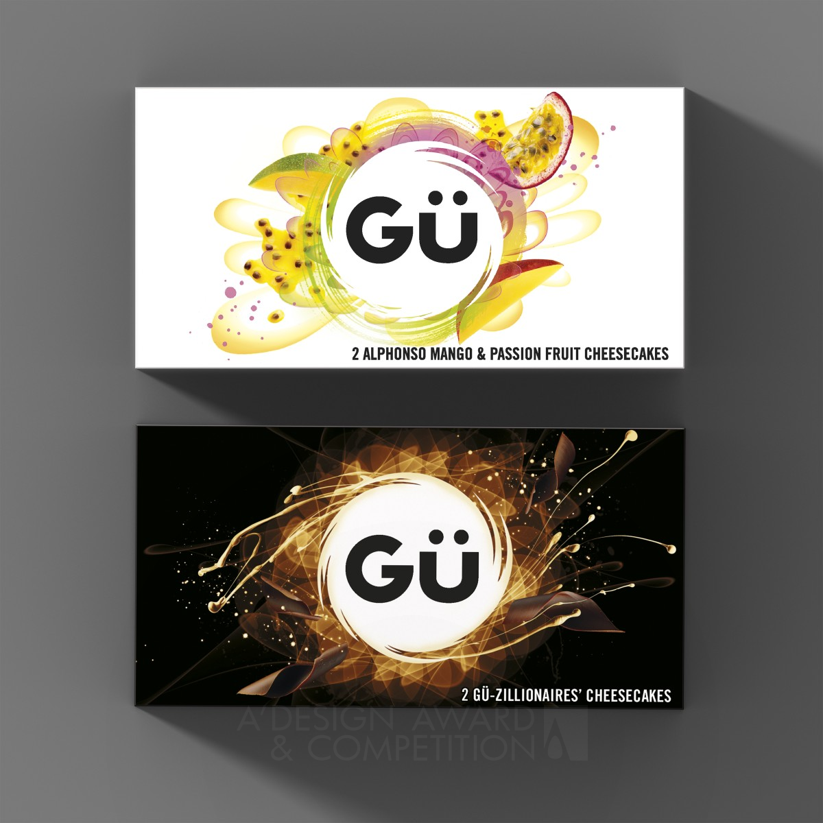 Gü Puds Dessert packaging by Springetts Brand Design Bronze Packaging Design Award Winner 2017 