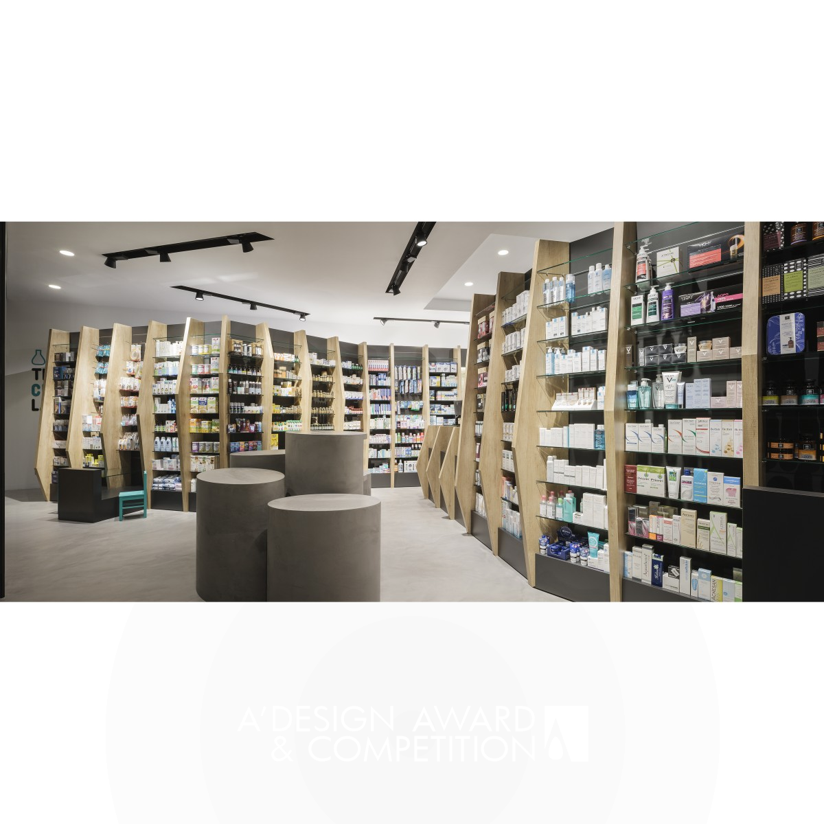 Cure & Care Pharmacy by Kitriniaris and Myroforidou Silver Interior Space and Exhibition Design Award Winner 2017 