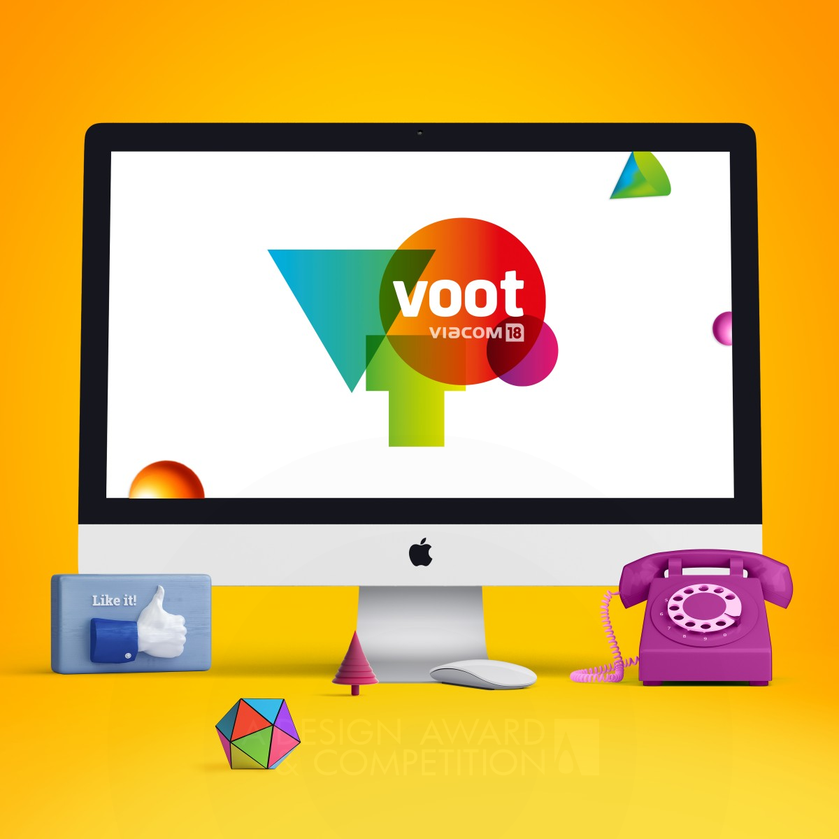 VOOT Brand and Visual identity by ELEPHANT DESIGN PVT LTD Bronze Graphics, Illustration and Visual Communication Design Award Winner 2017 