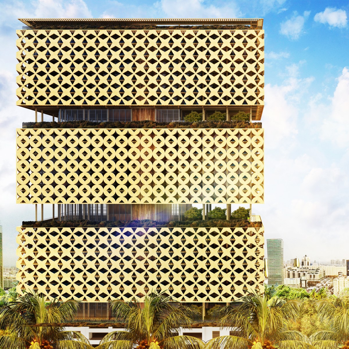 Lagos's Wooden Tower Residential Building by Hermann Kamte Bronze Architecture, Building and Structure Design Award Winner 2017 