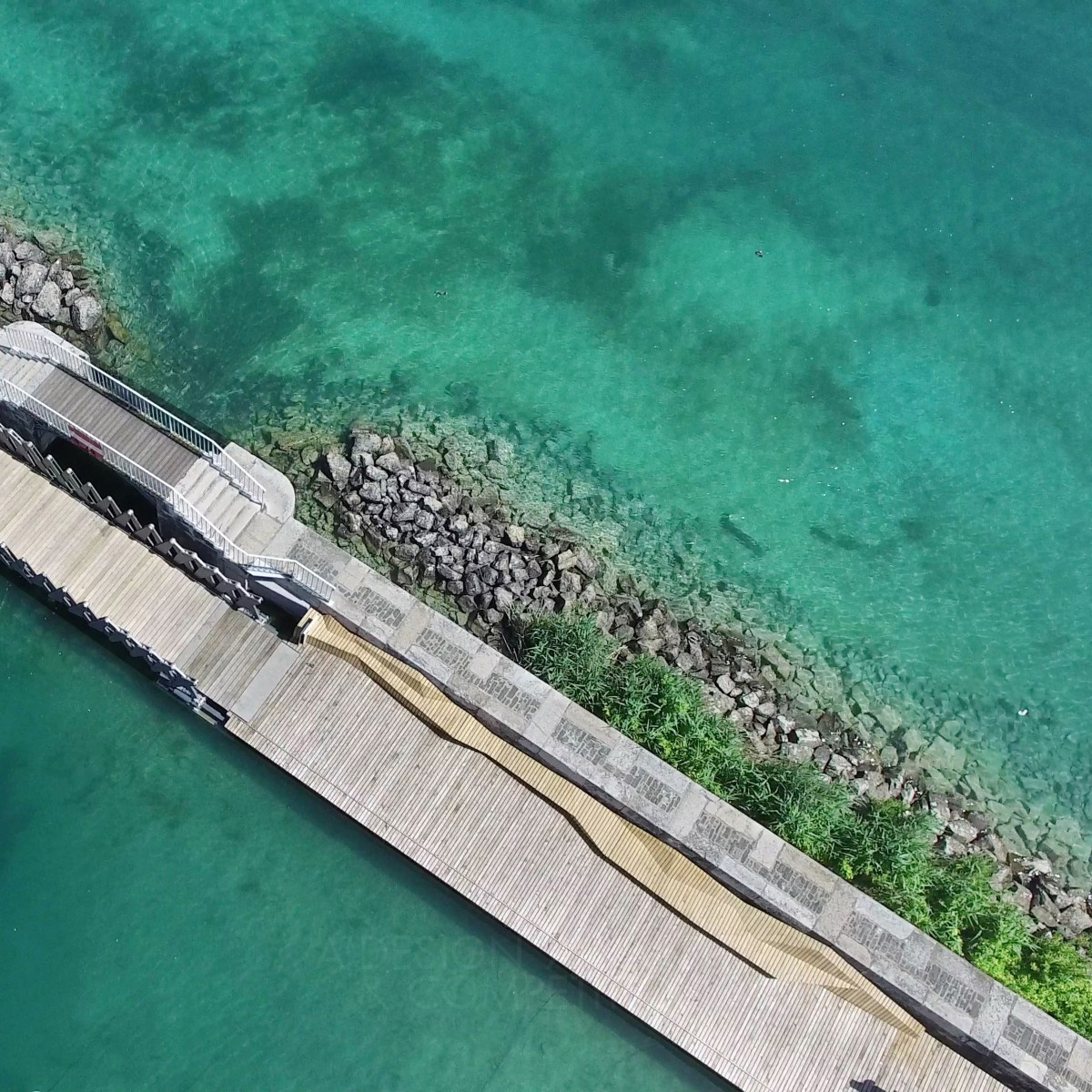 Dialogue with the Jetty  Public Space by MIDarchitecture sàrl Iron Architecture, Building and Structure Design Award Winner 2017 