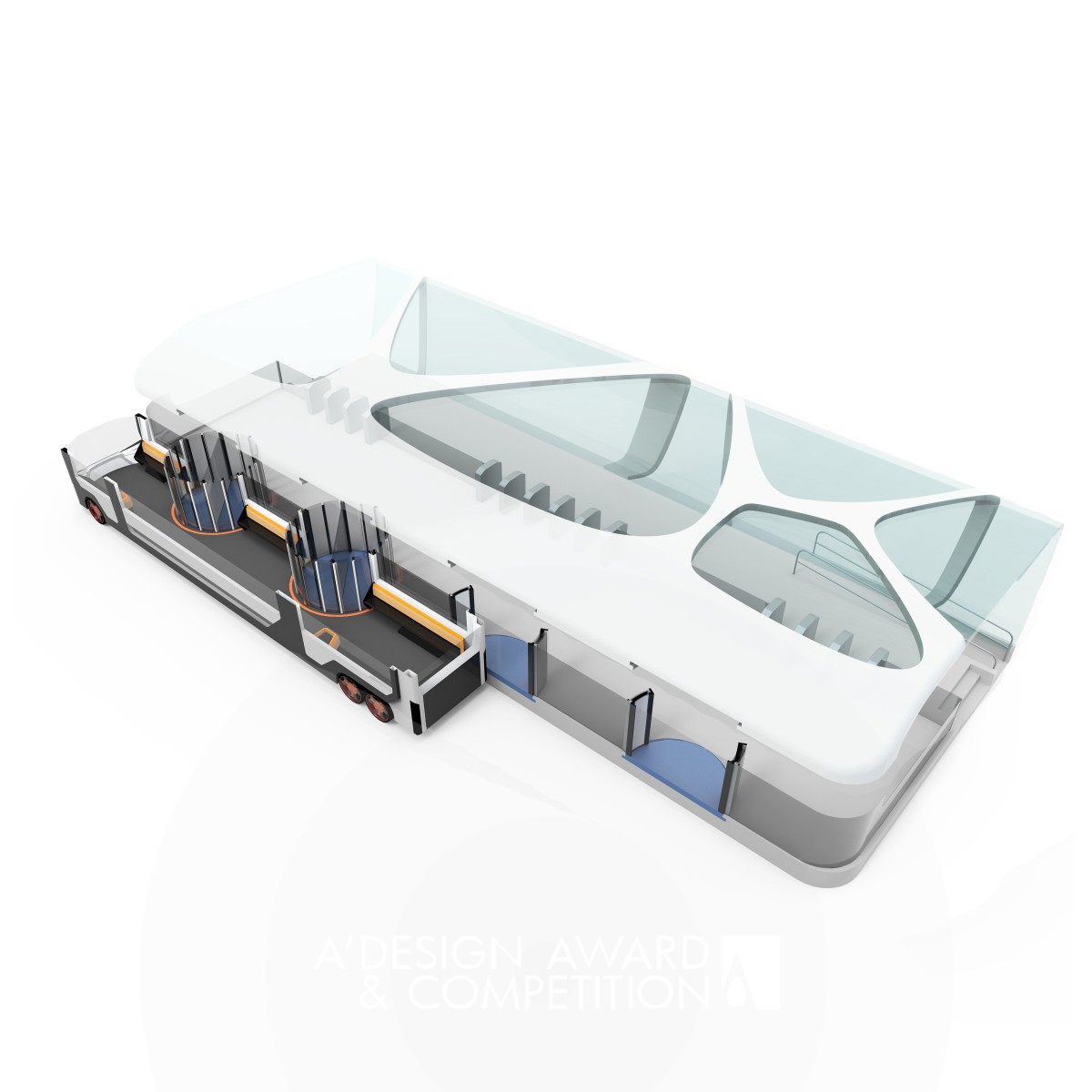 ORRO Bus exchange system by Ding Jian & Cao Weizhi & Ji Zexu Bronze Vehicle, Mobility and Transportation Design Award Winner 2017 