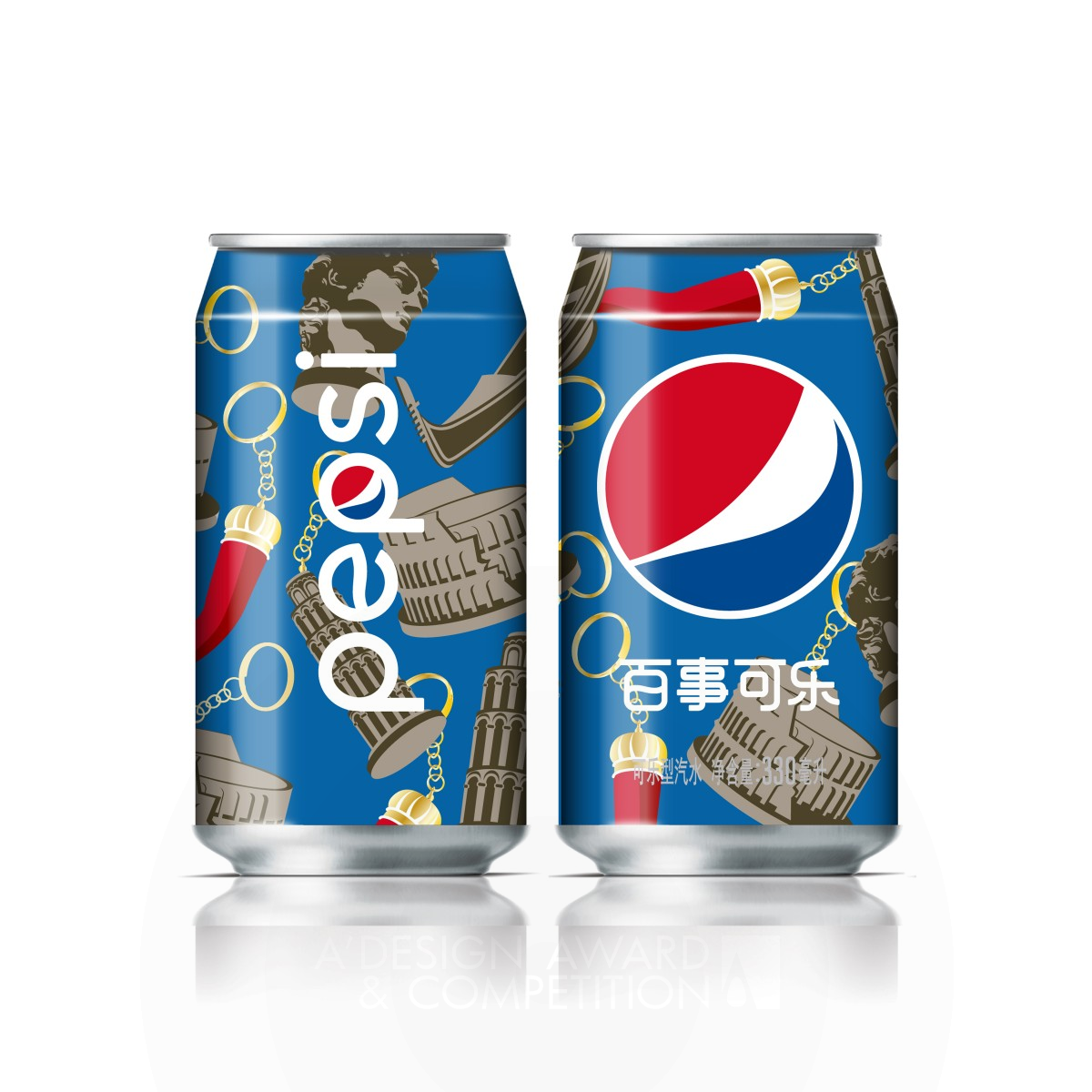 Pepsi x Italian Design Icons Can graphics by PepsiCo Design and Innovation Silver Packaging Design Award Winner 2017 