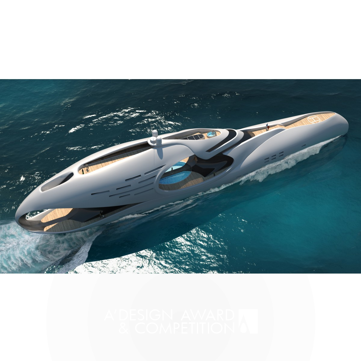 Infinitas Mega Yacht by E. Kevin Schopfer and Eleanor C. MacKay Silver Yacht and Marine Vessels Design Award Winner 2017 