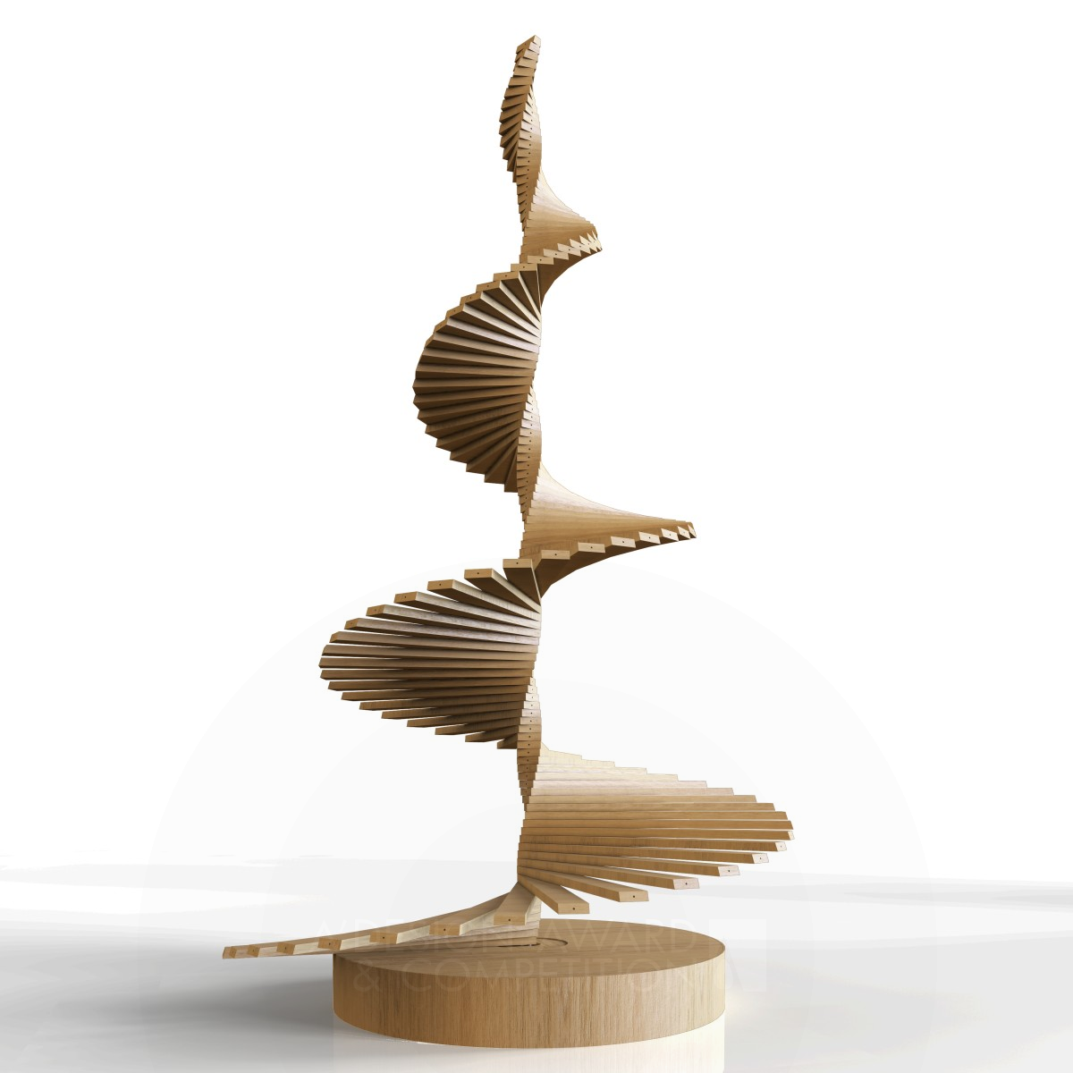 A ChristmaSpiral Christmas Tree by Francesco Taddei Iron Furniture Design Award Winner 2017 