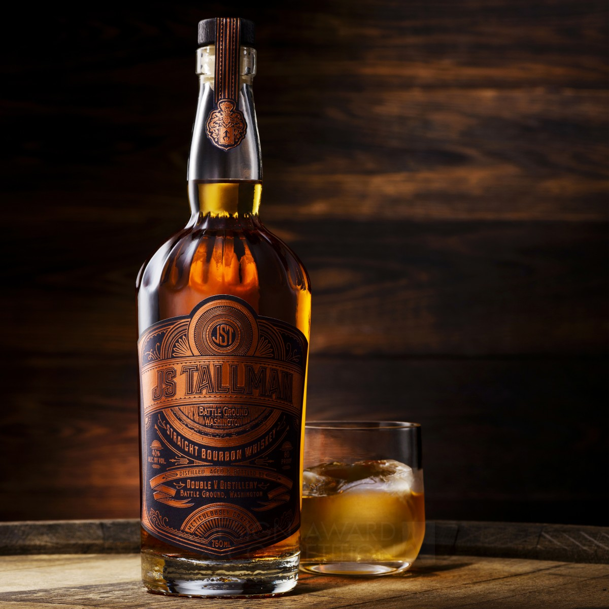 JS Tallman Bourbon Packaging by Kristin Casaletto - Sasquatch Golden Packaging Design Award Winner 2017 