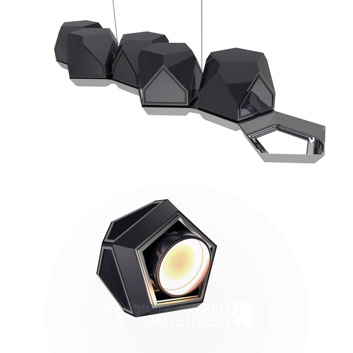 Meteorite Light by Engin Kandemir and Ayca Isik Turkoglu Iron Lighting Products and Fixtures Design Award Winner 2017 