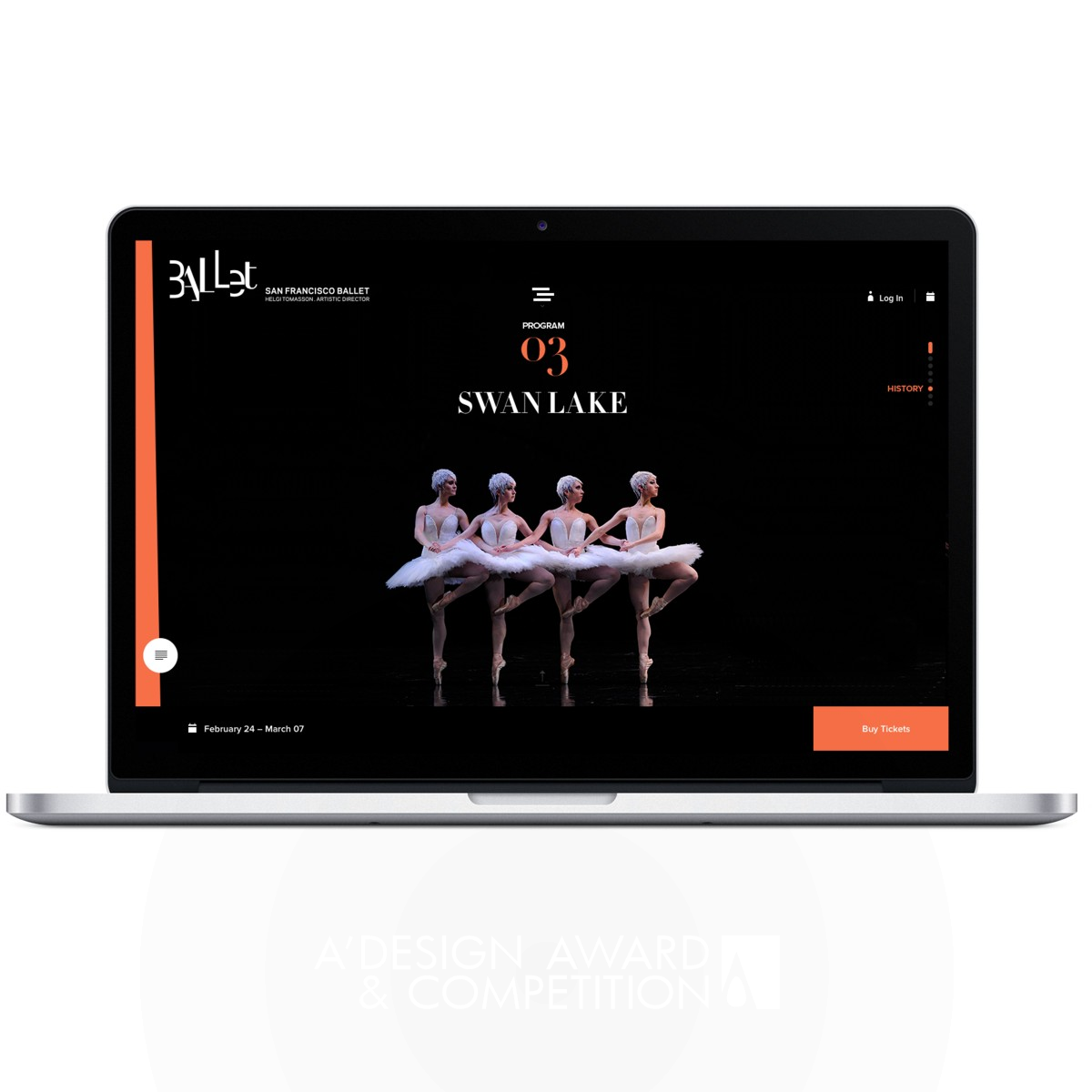 San Francisco Ballet Digital Transformation by Method Inc Platinum Website and Web Design Award Winner 2017 