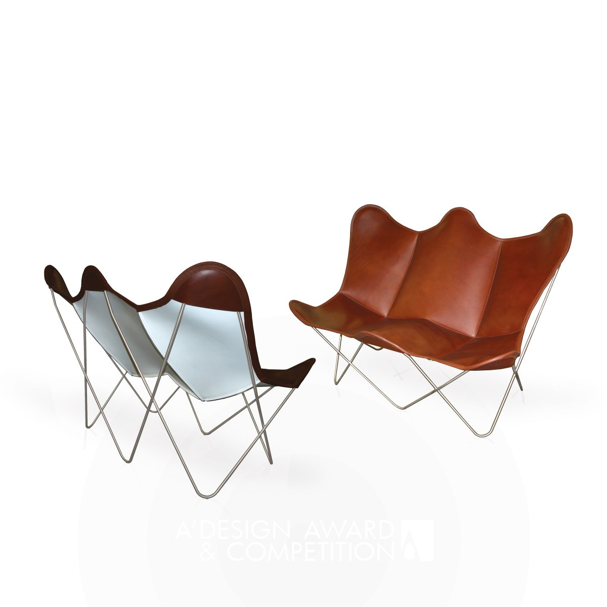 Butterfly Twin Chair Double seater by Bárbara Giménez Weinbaum Bronze Furniture Design Award Winner 2017 