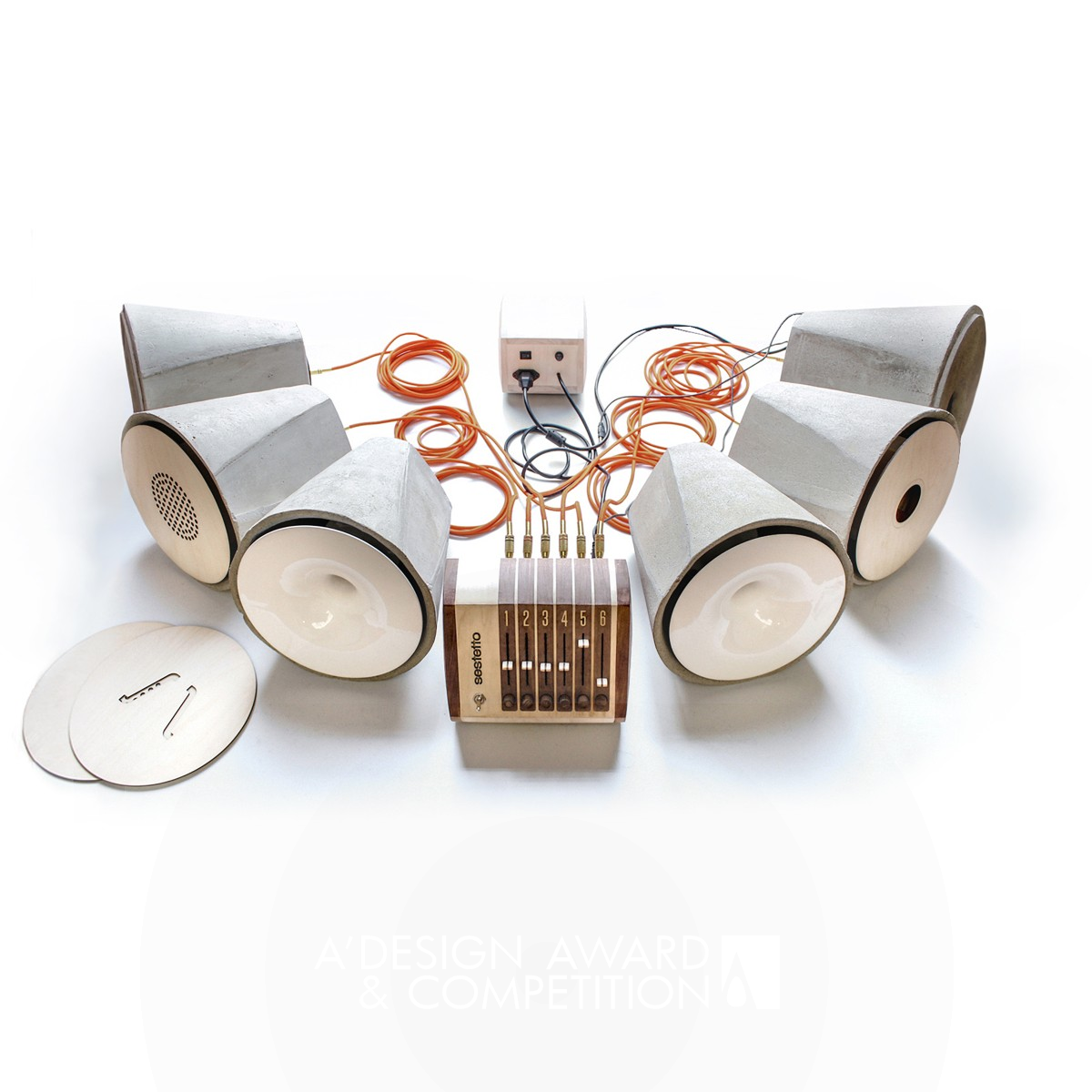 Sestetto Speaker Orchestra by Stefano I. Scarascia and Shyam F. Zonca Golden Digital and Electronic Device Design Award Winner 2017 