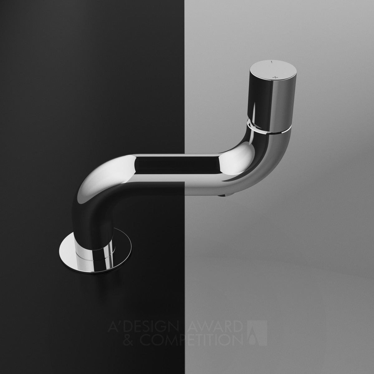 Pipe Line Faucet Basin Mixer by Hugo Proença and Pedro Conceição - Ctesi Silver Bathroom Furniture and Sanitary Ware Design Award Winner 2017 