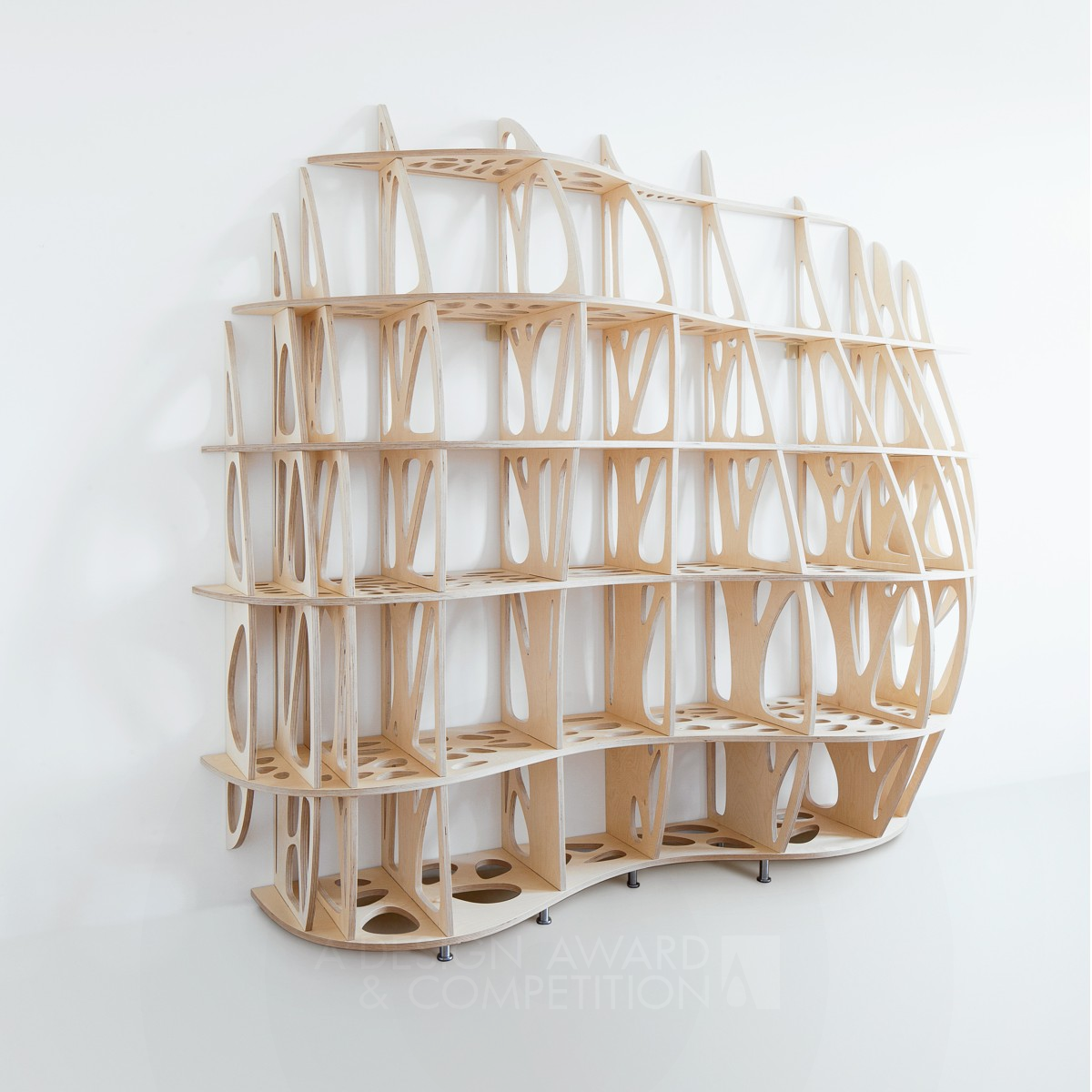 Amheba Bookcase by George Šmejkal Silver Generative, Algorithmic, Parametric and AI-Assisted Design Award Winner 2017 