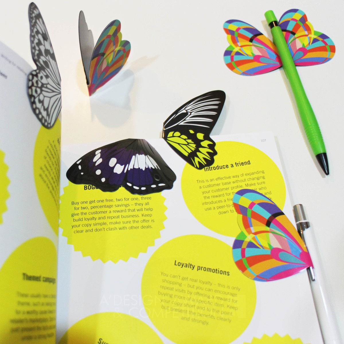 Butterfly Magnetic Effects Multi-functional Pen Holder by Rachel Chen Iron Art and Stationery Supplies Design Award Winner 2017 