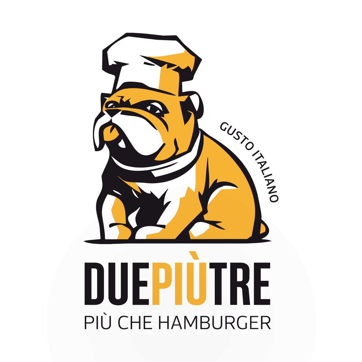 DuePiùTre – Più Che Hamburger Visual Identity by Laura Ferrario Bronze Graphics, Illustration and Visual Communication Design Award Winner 2017 