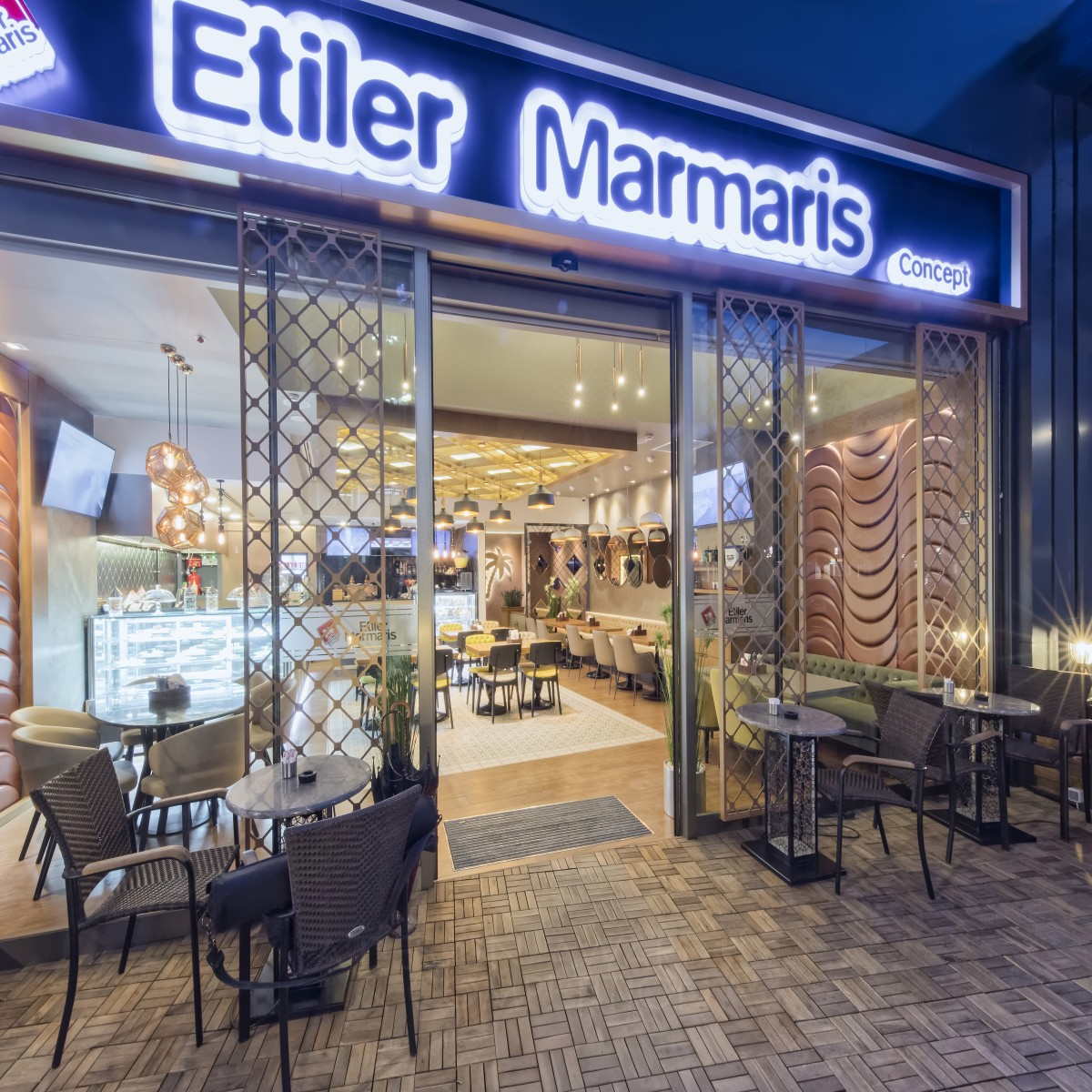 Etiler Marmaris Concept Restaurant Project by Idea Mimarlik Bronze Interior Space and Exhibition Design Award Winner 2017 