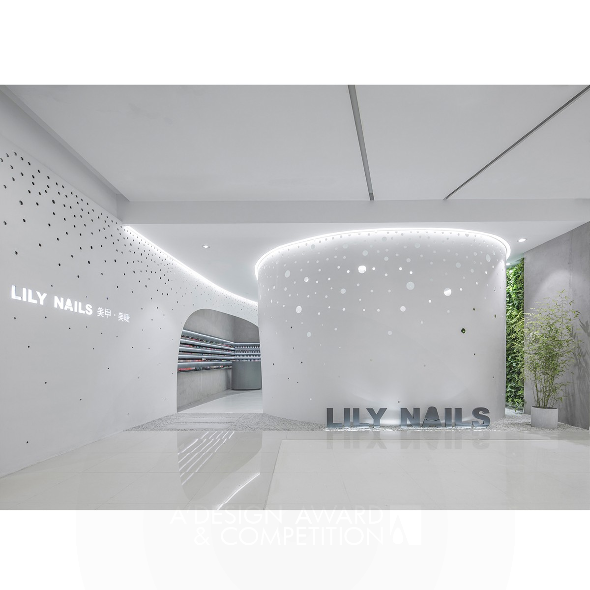 Lily Nails Salon Salon by Wenqiang Han Silver Interior Space and Exhibition Design Award Winner 2017 