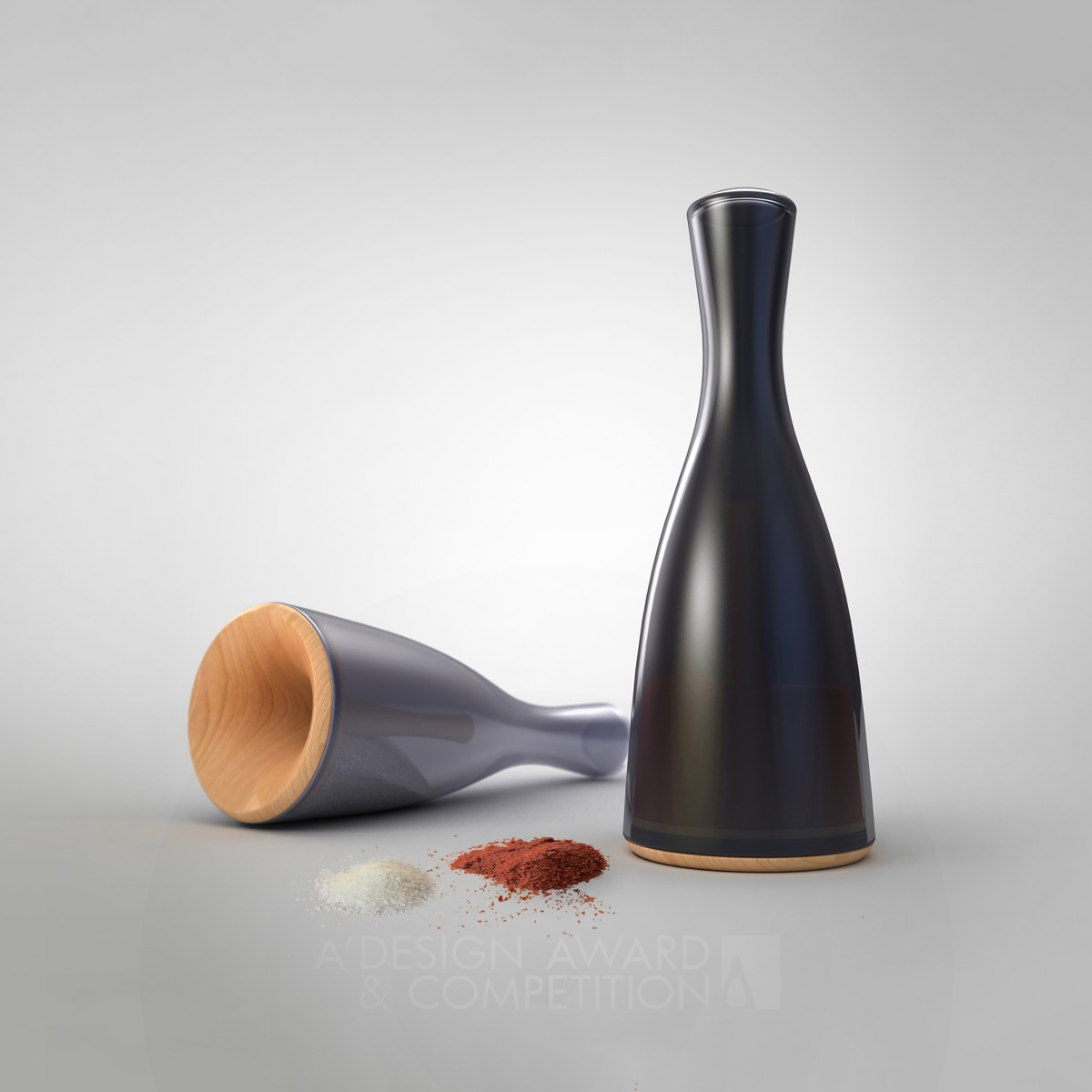 Campanula Salt and Pepper Shaker Set by Igor Lobanov Silver Bakeware, Tableware, Drinkware and Cookware Design Award Winner 2017 