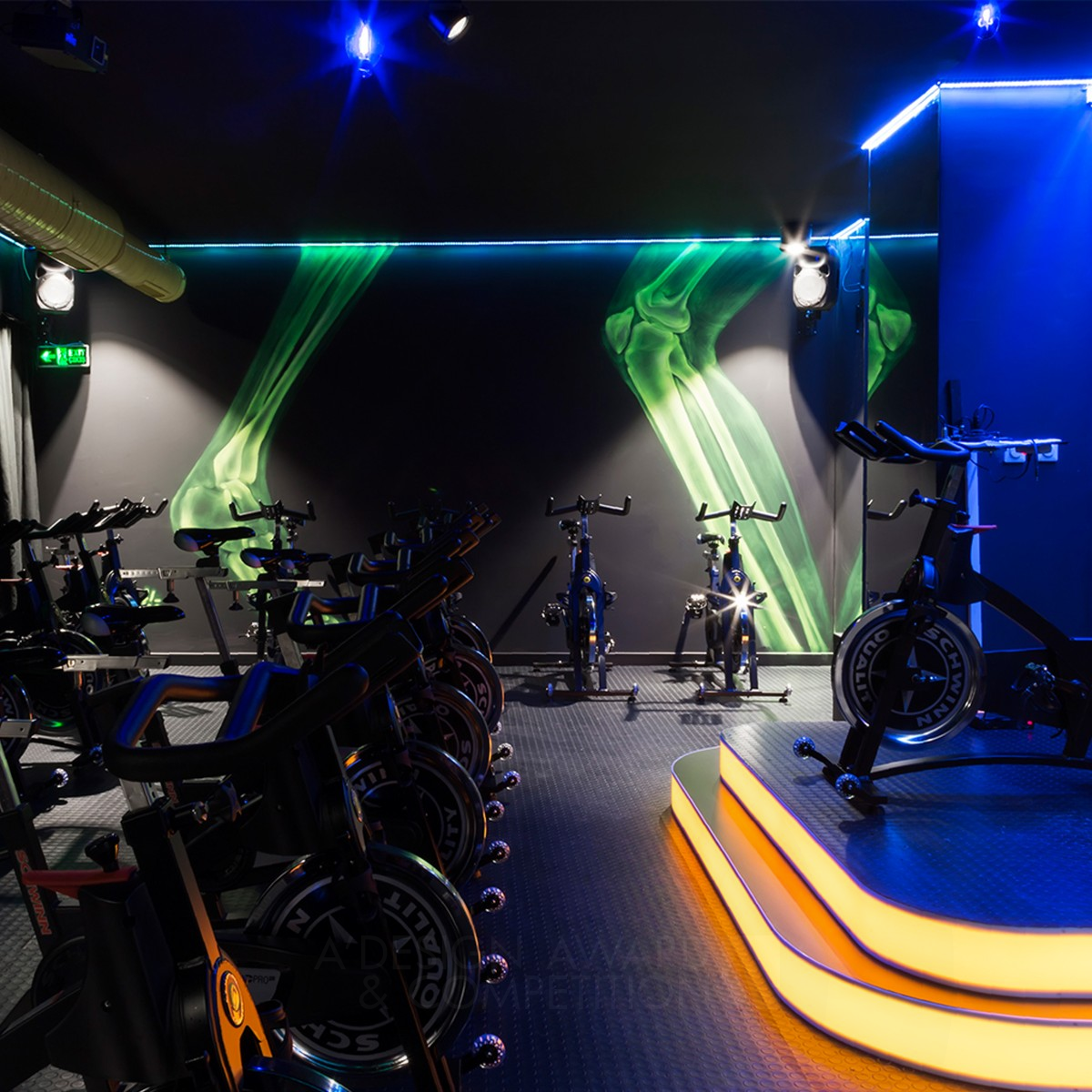 Urban Riders Spinning Studios Spinning Studio by Gravity Design Team Silver Interior Space and Exhibition Design Award Winner 2017 