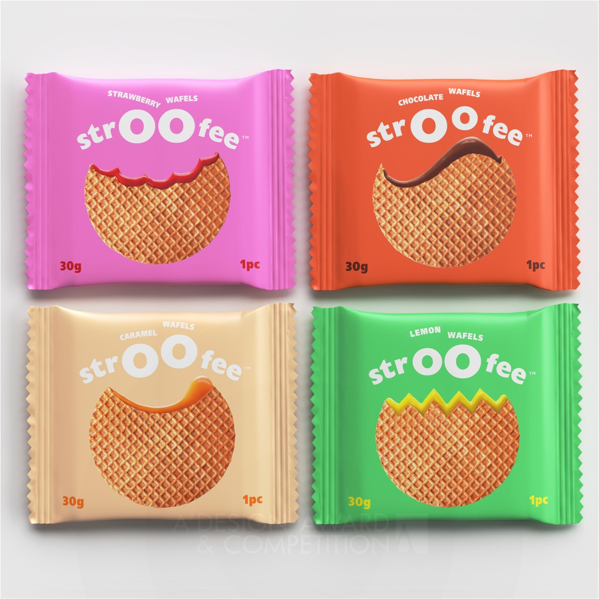 Stroofee Stroop Waffle by Matter Silver Packaging Design Award Winner 2017 