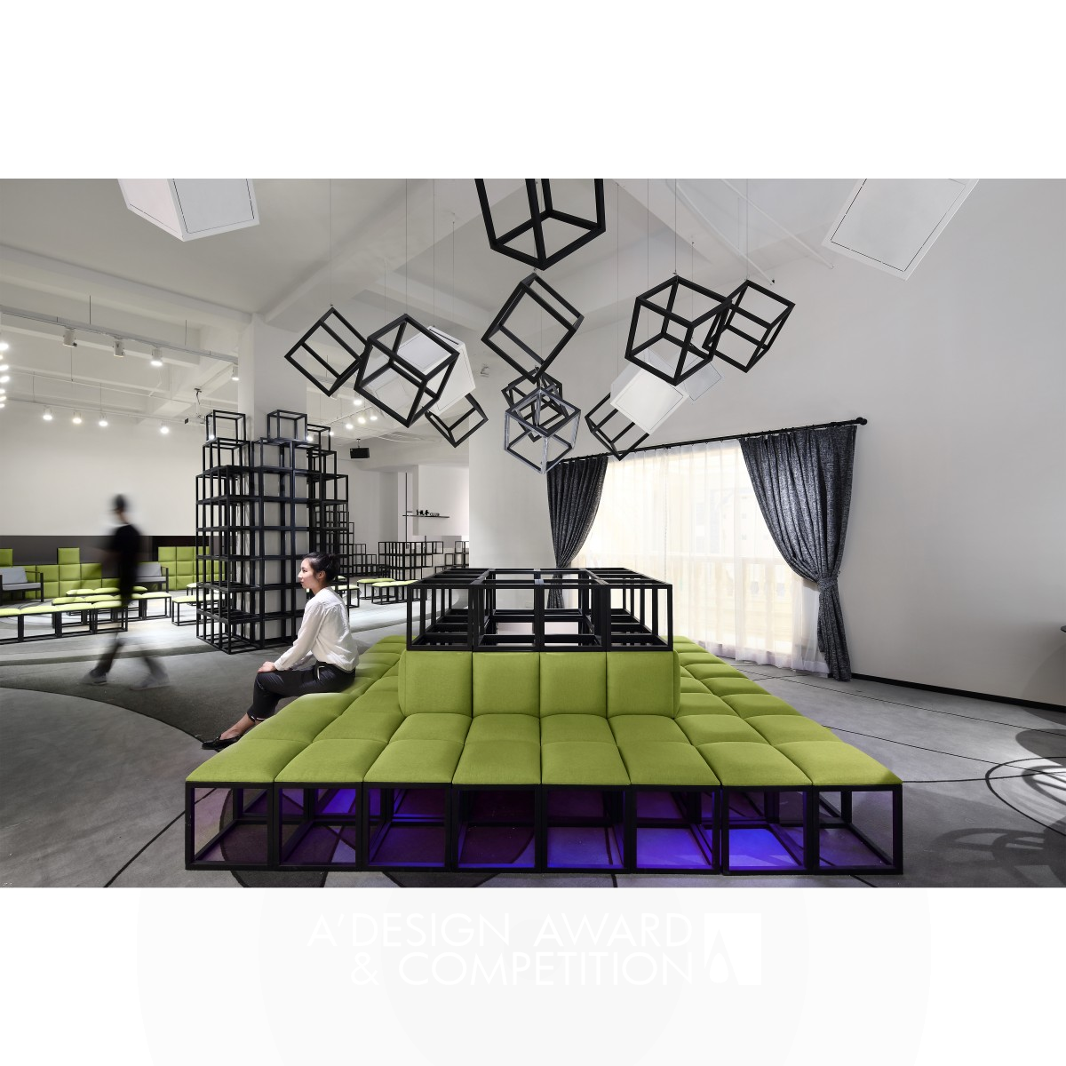 Three Designer Club by Shuai Wang Iron Interior Space and Exhibition Design Award Winner 2018 