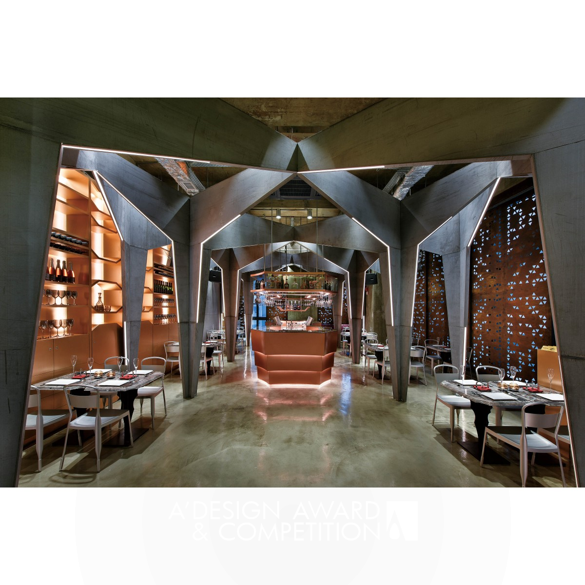 Castello 4 Fine Dining Restaurant by Michael Liu Golden Interior Space and Exhibition Design Award Winner 2018 