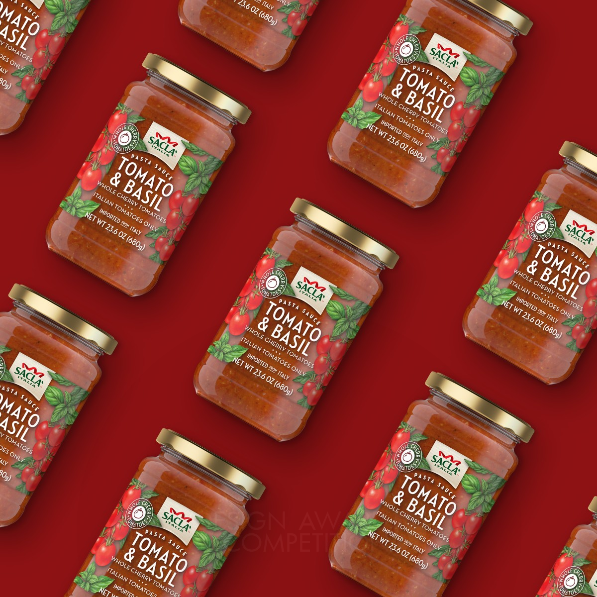 Sacla Redesign Pasta Sauce by QNY Creative Silver Packaging Design Award Winner 2018 