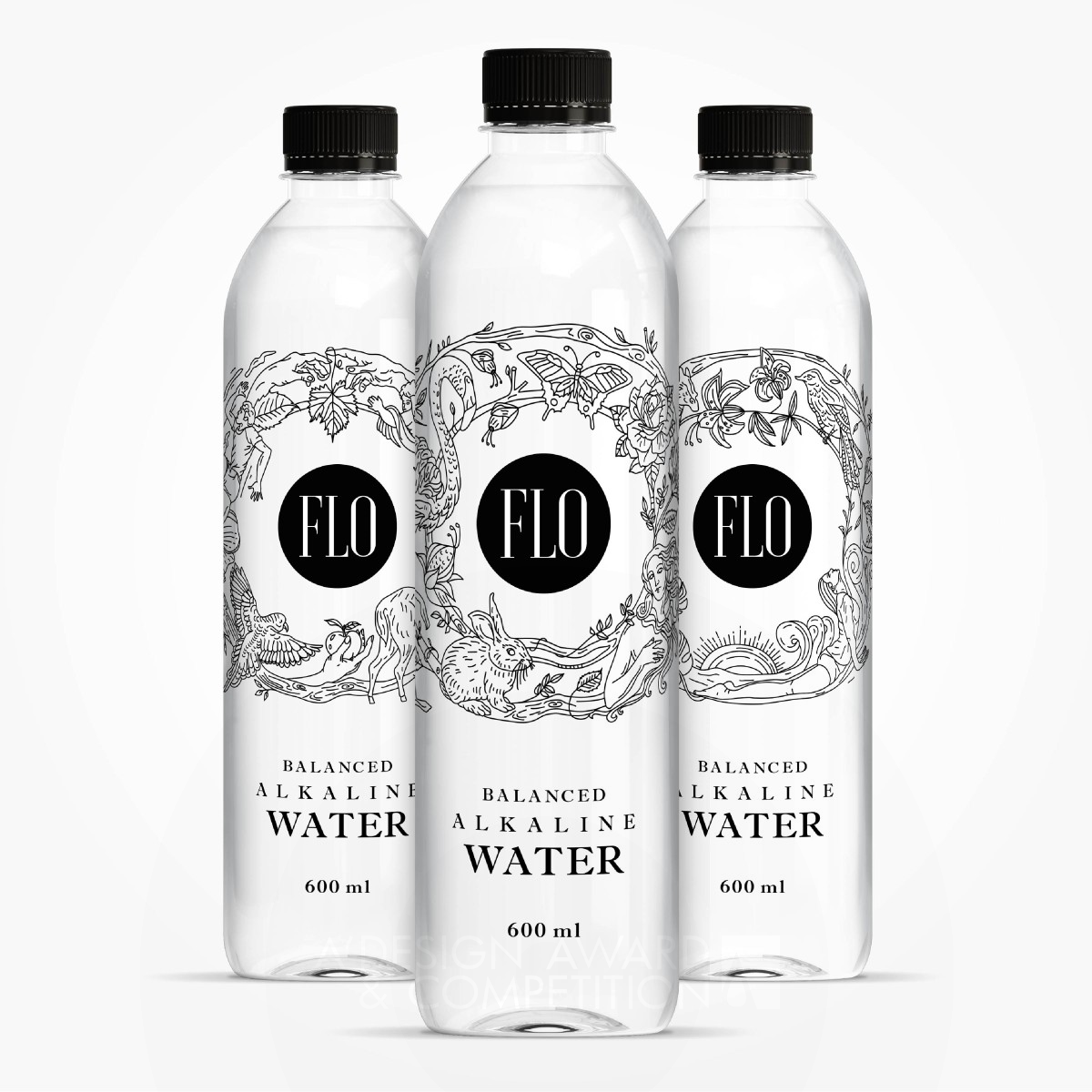 Flo Alkaline Water by Matter Branding Golden Packaging Design Award Winner 2018 