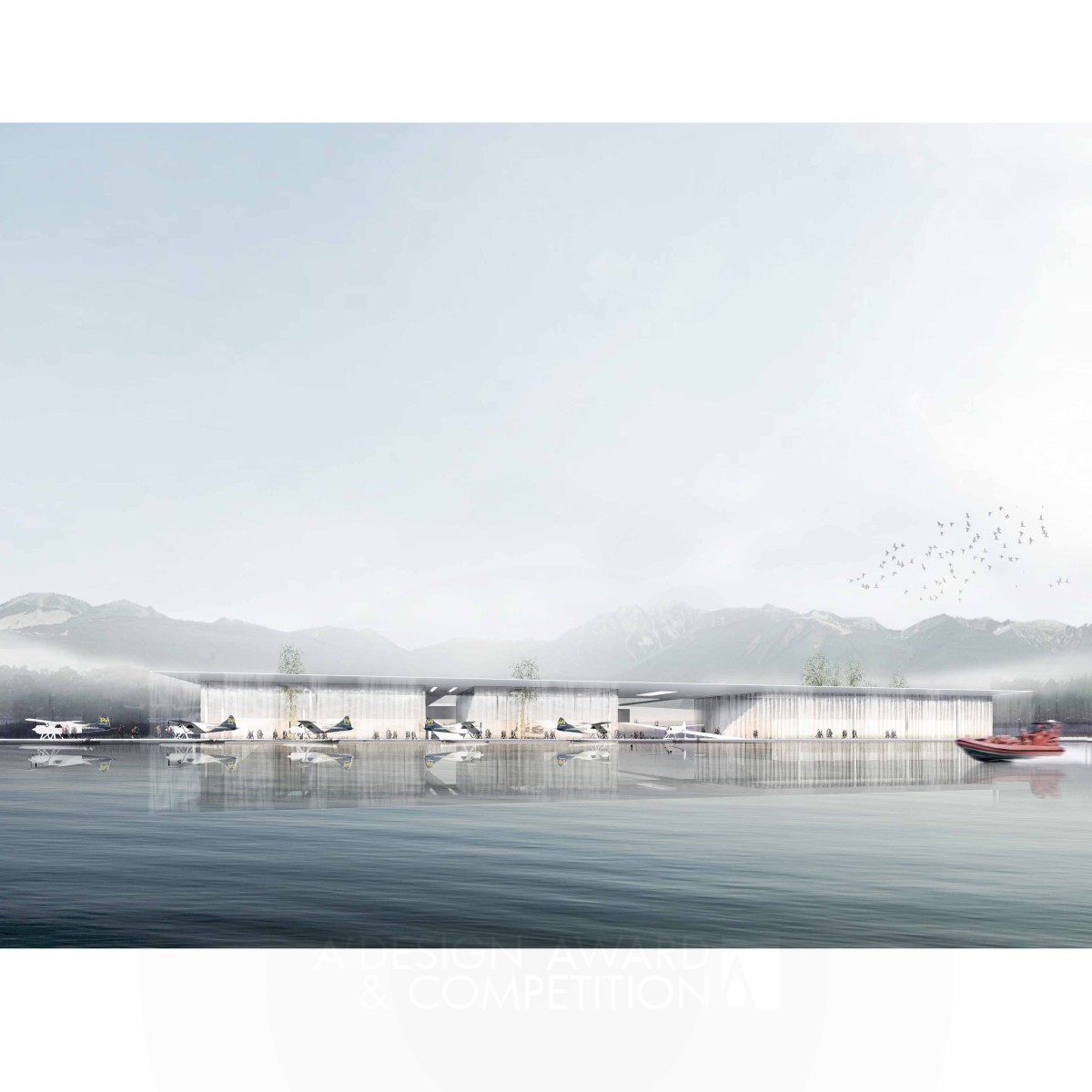 Tide-Interactive Seaplane Terminal Interactive Seaplane Terminal  by Yongwook Seong and Josh Harvey Bronze Architecture, Building and Structure Design Award Winner 2018 