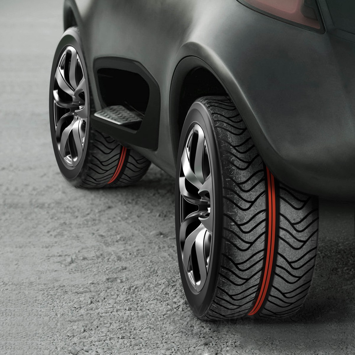 Two-ply Tyre A new tyre  by Gao Fenglin Silver Vehicle, Mobility and Transportation Design Award Winner 2018 