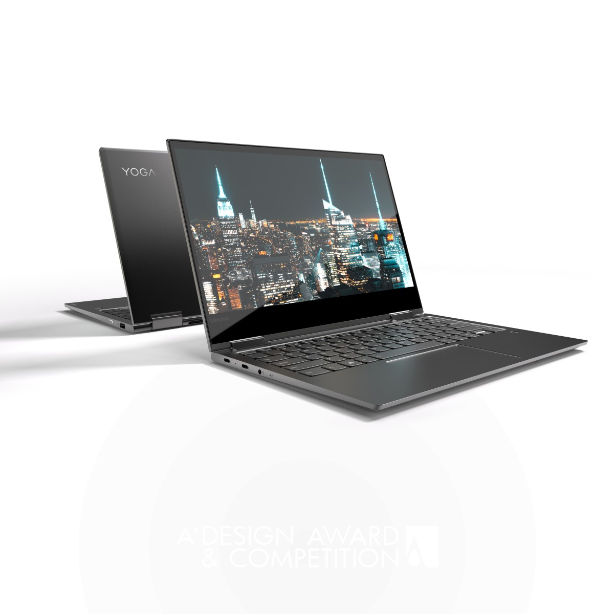 Yoga 730 Laptop computer by Lenovo Experience Design Group Platinum Digital and Electronic Device Design Award Winner 2018 