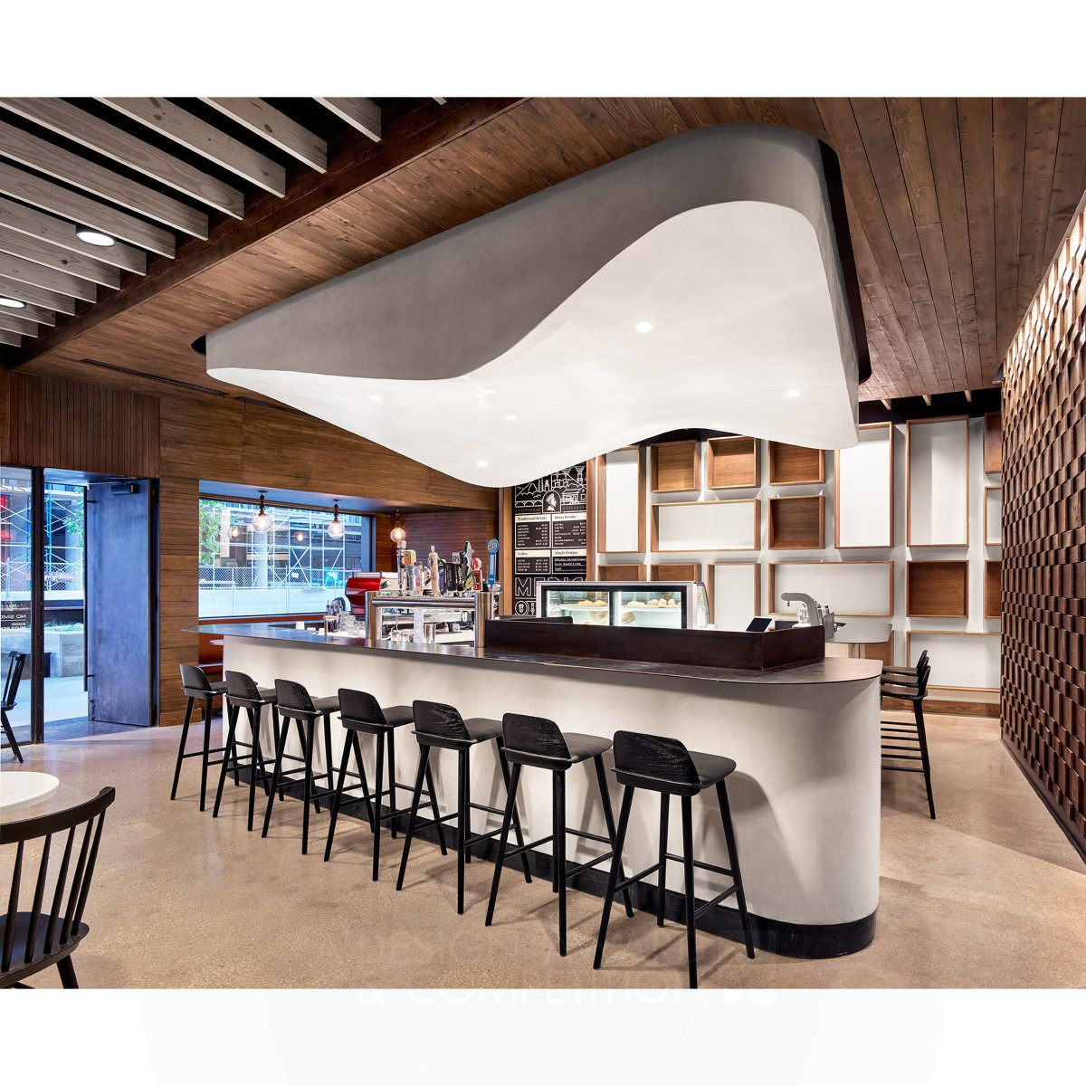 Caffe Medici Coffee Shop by Jean-Pierre Trou Silver Interior Space and Exhibition Design Award Winner 2018 