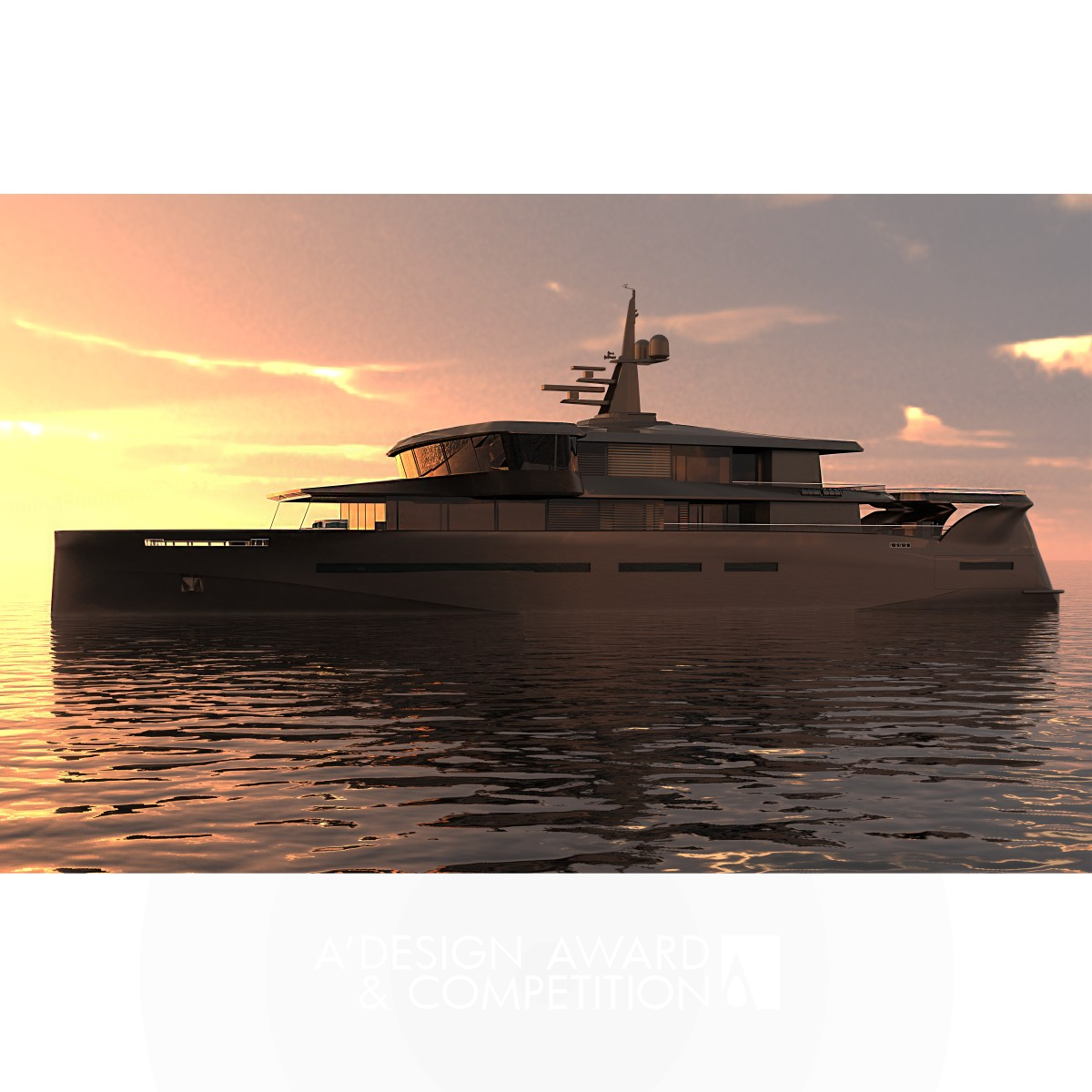 Anqa 60m Motor Yacht 60m Motor Yacht by Sena Jinen Iron Yacht and Marine Vessels Design Award Winner 2018 