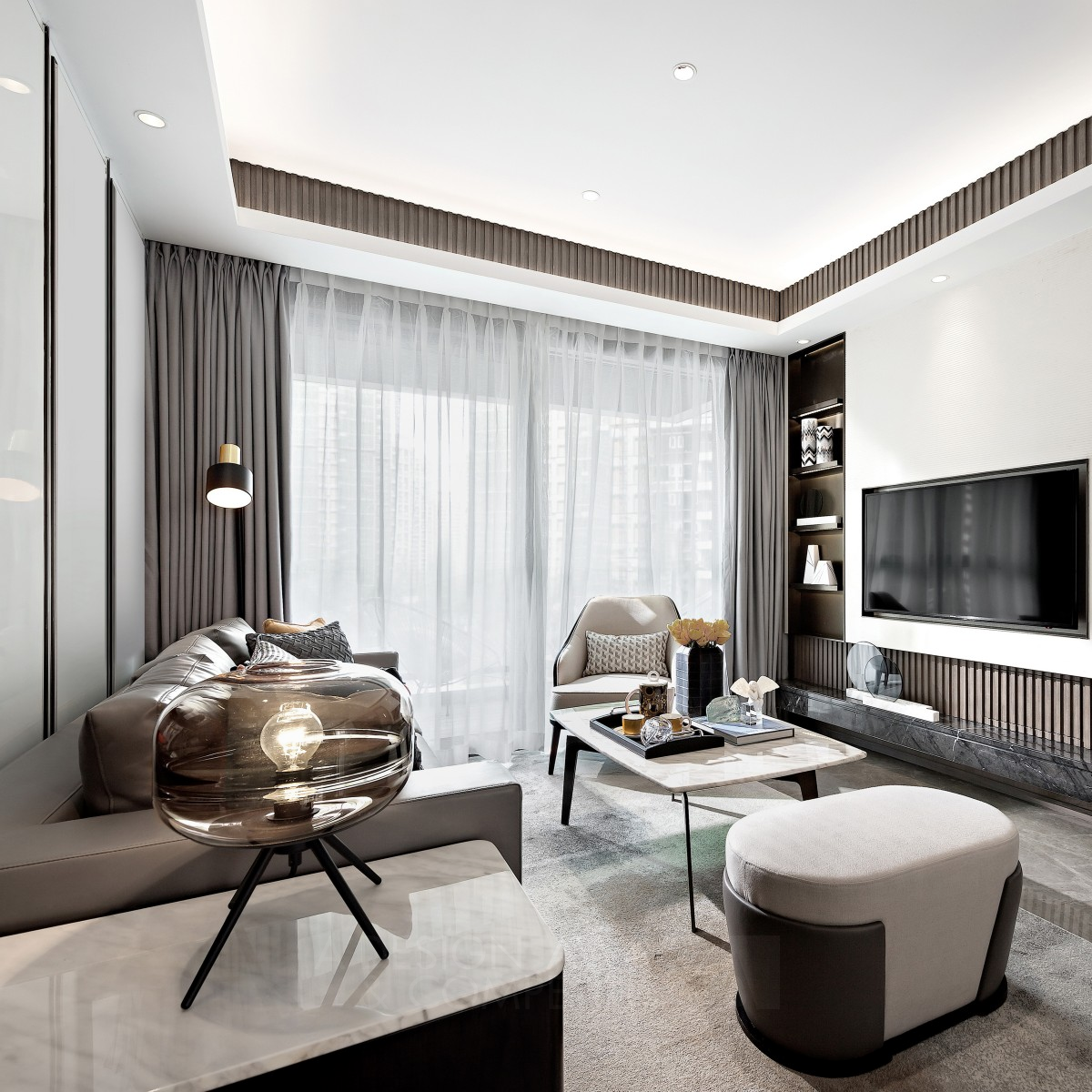 Kingkey Yujing Central Residence Central Residence by Kevin Hu Iron Interior Space and Exhibition Design Award Winner 2018 