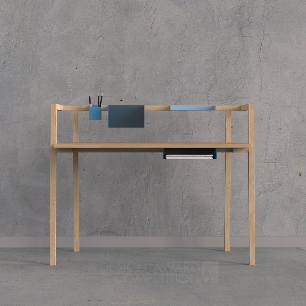 Clipe Home Desk by Rosina Secondi Silver Furniture Design Award Winner 2018 