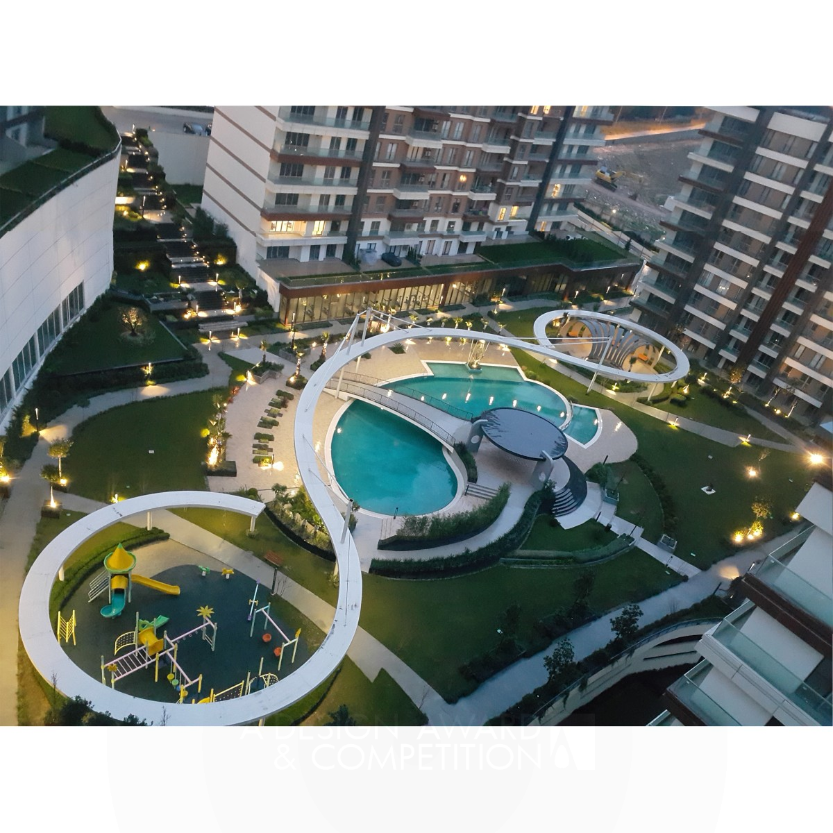 Botanica Istanbul Premium Condominium Landscape by Selin Buharalioglu Bronze Landscape Planning and Garden Design Award Winner 2018 