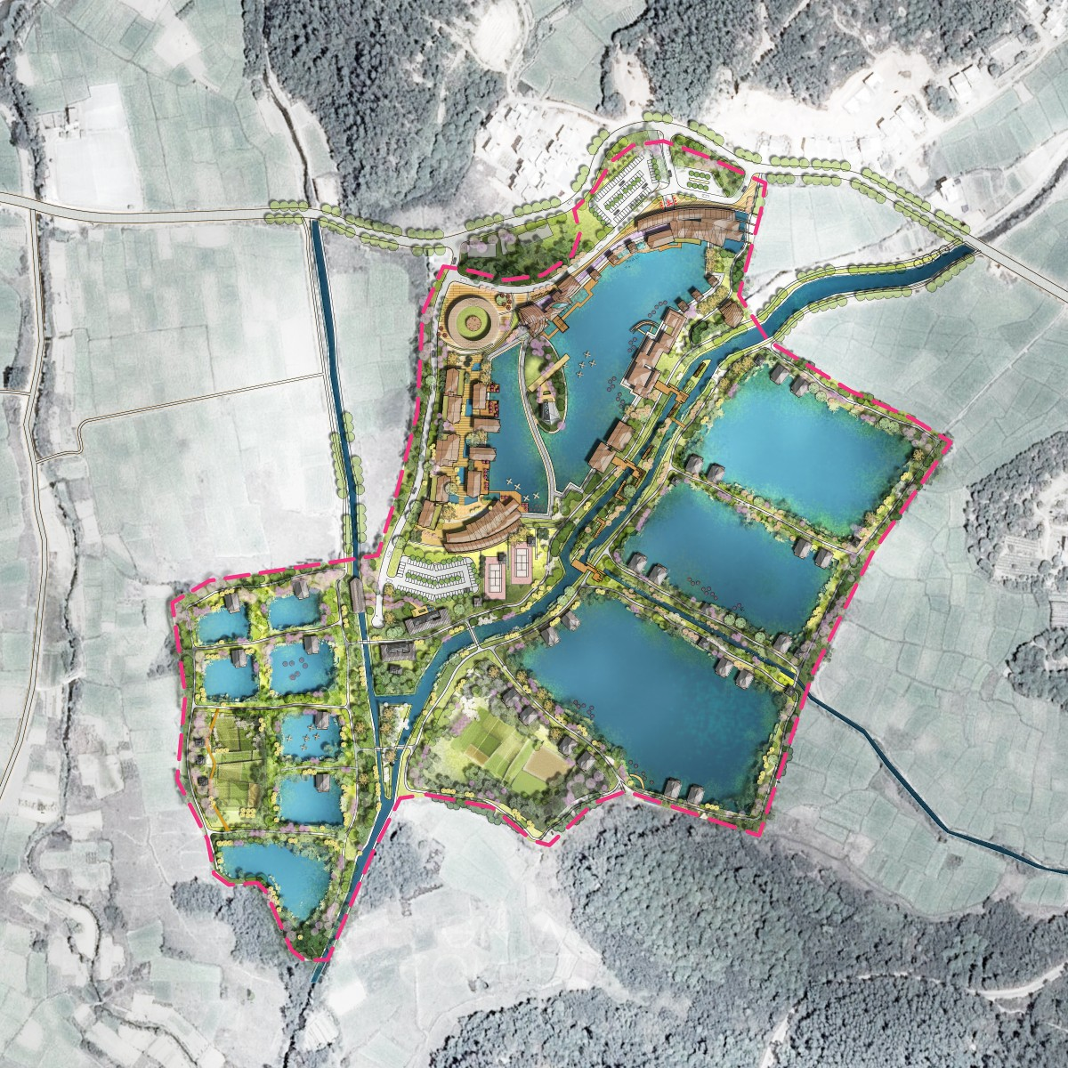 Aquaculture Park Agriturismo Education Centre by Siu Man Chan - Urbitect Works Bronze Urban Planning and Urban Design Award Winner 2018 