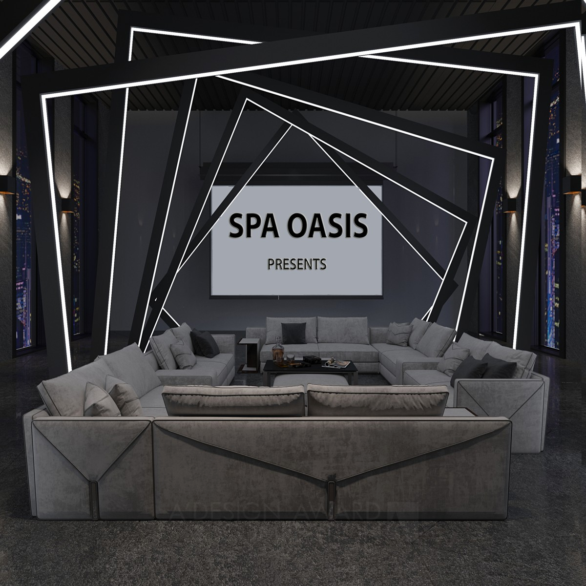 Spa Oasis Relaxation area by Olga Borisova Iron Interior Space and Exhibition Design Award Winner 2018 