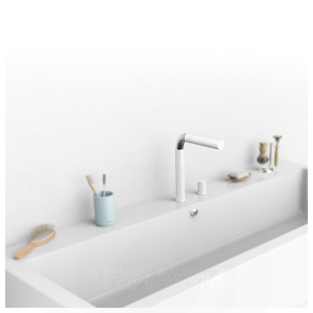 Creator C-300 Universal Cleansing Faucet by Chen Canliang and Hu Xindian Silver Bathroom Furniture and Sanitary Ware Design Award Winner 2018 