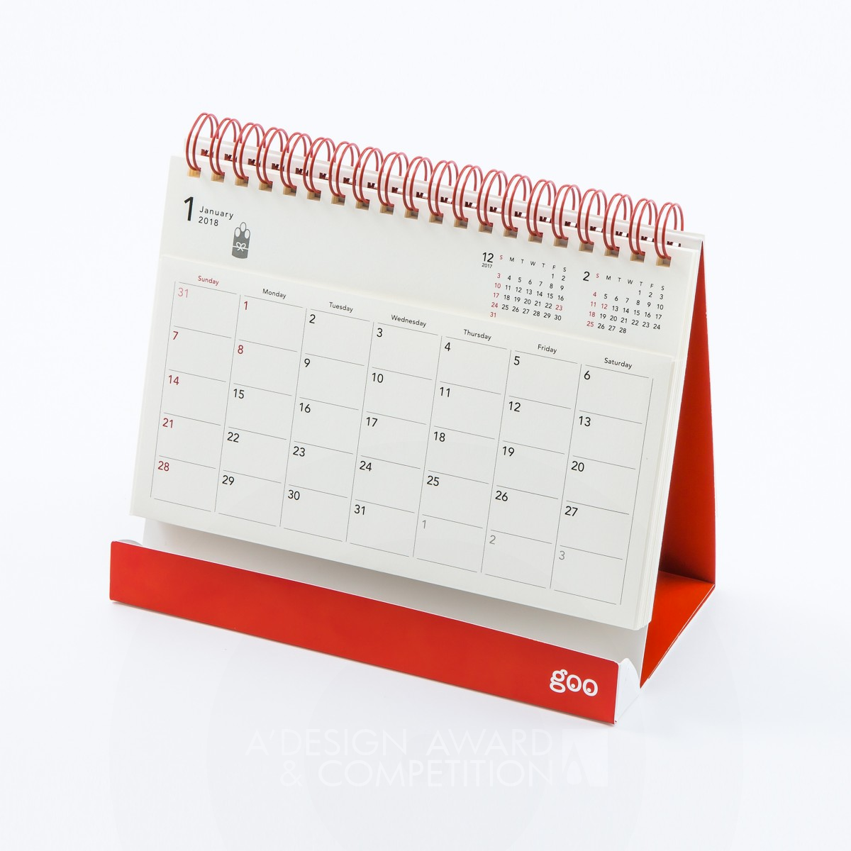 Stand By Calendar by Katsumi Tamura Golden Art and Stationery Supplies Design Award Winner 2018 