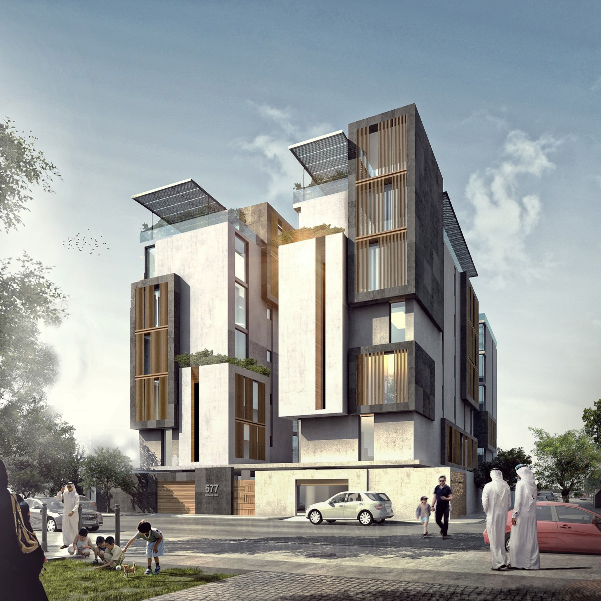 577 Residence Residential Building by Ahmed Taha and Hattan Basrawi Bronze Architecture, Building and Structure Design Award Winner 2018 