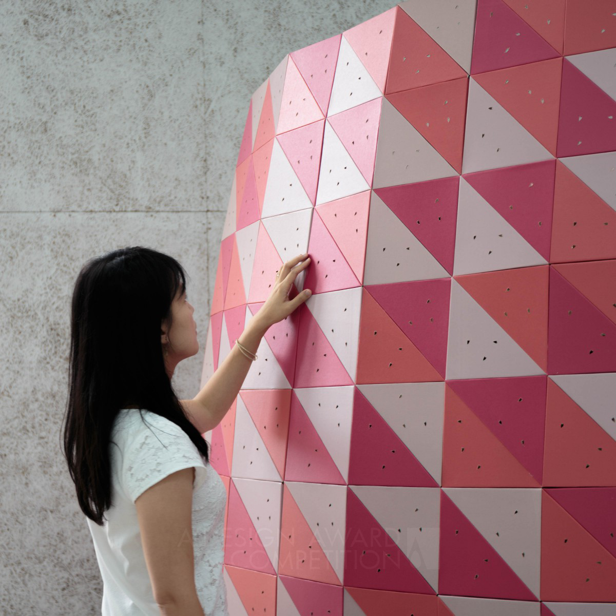 Spiral Pavilion Parametric Cardboard Structure by Daisuke Nagatomo and Minnie Jan Iron Generative, Algorithmic, Parametric and AI-Assisted Design Award Winner 2018 