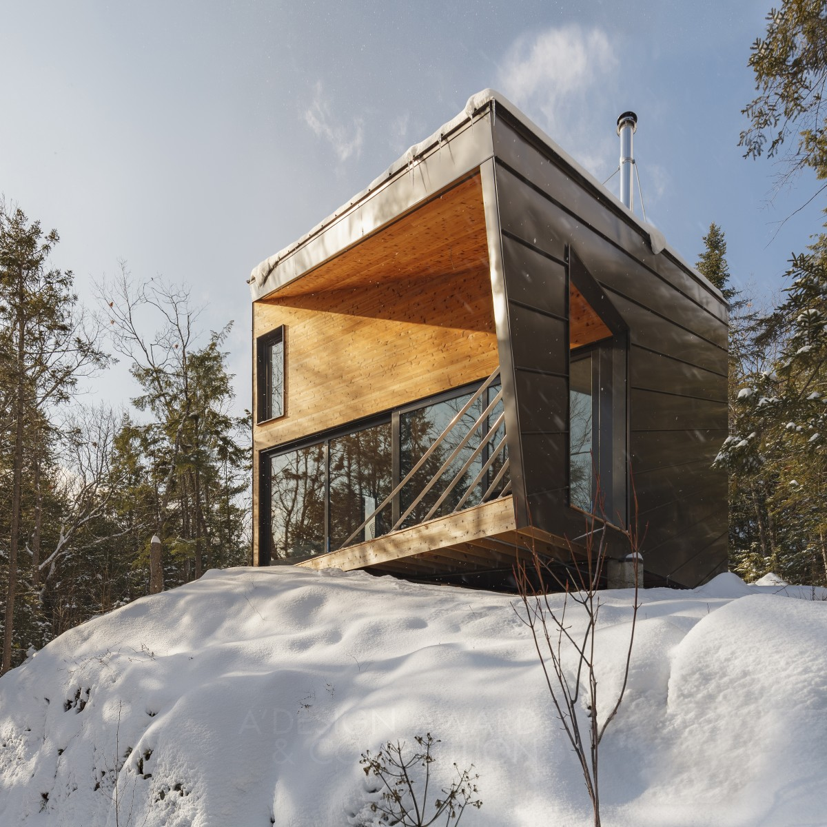 Cabin on a Rock Weekend Residence by Isamu Kanda Golden Architecture, Building and Structure Design Award Winner 2018 