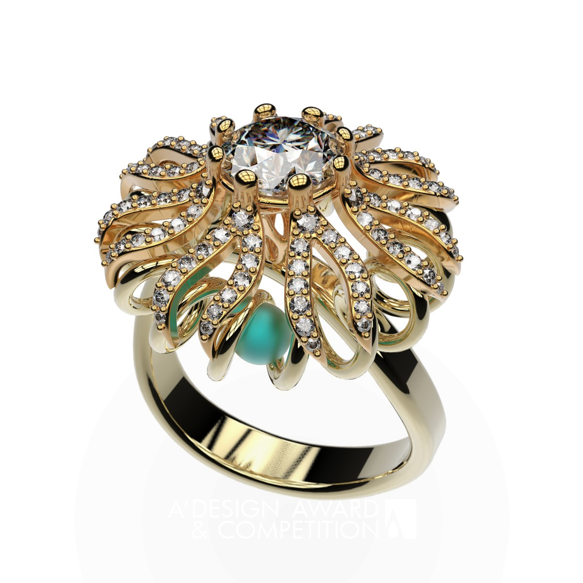 Glorious Sun Ring by Hossein Shariati Silver Jewelry Design Award Winner 2018 